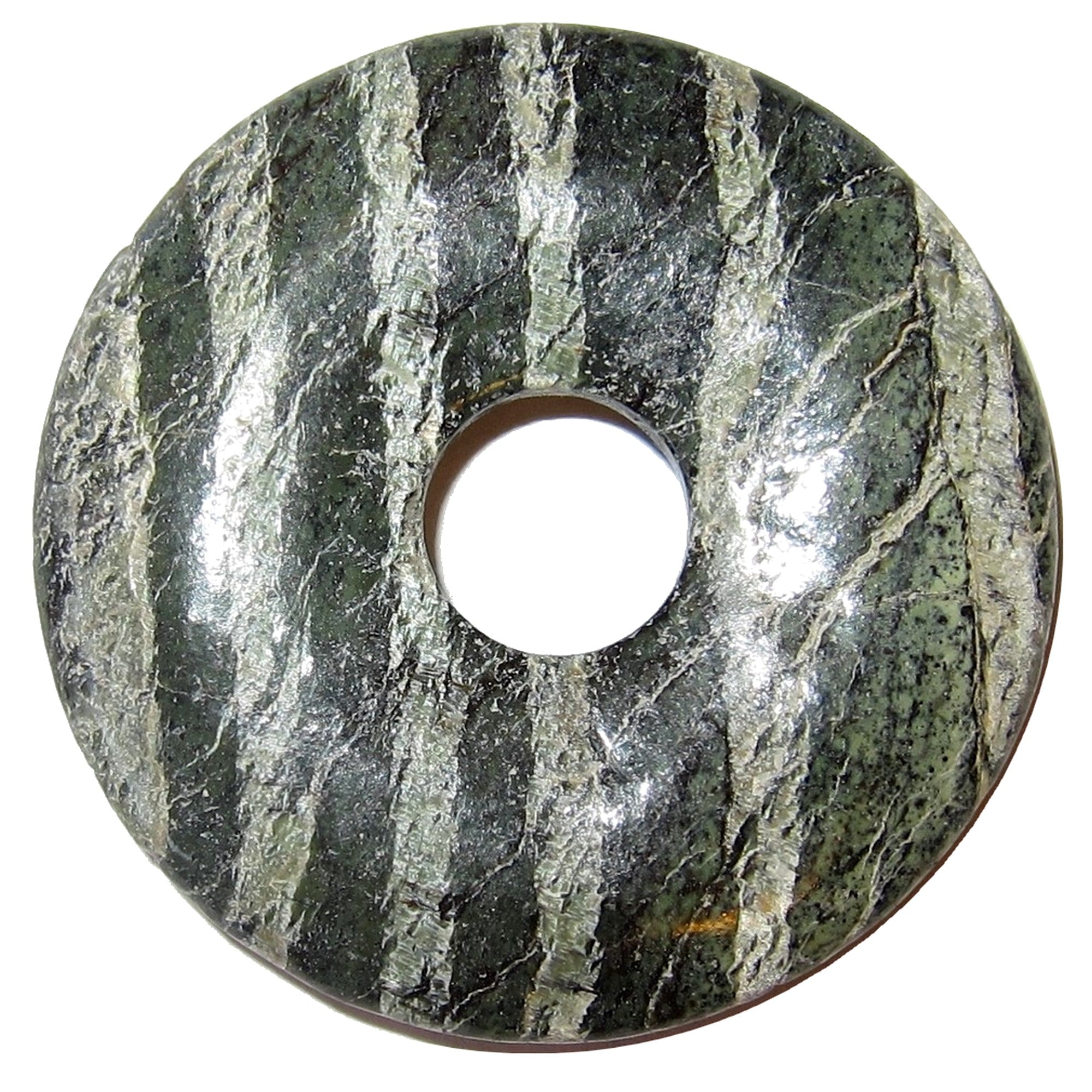 Serpentine Gemstone Donut Kundalini Stone