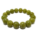 Serpentine Bracelet Olive Green Gems Past Present Future