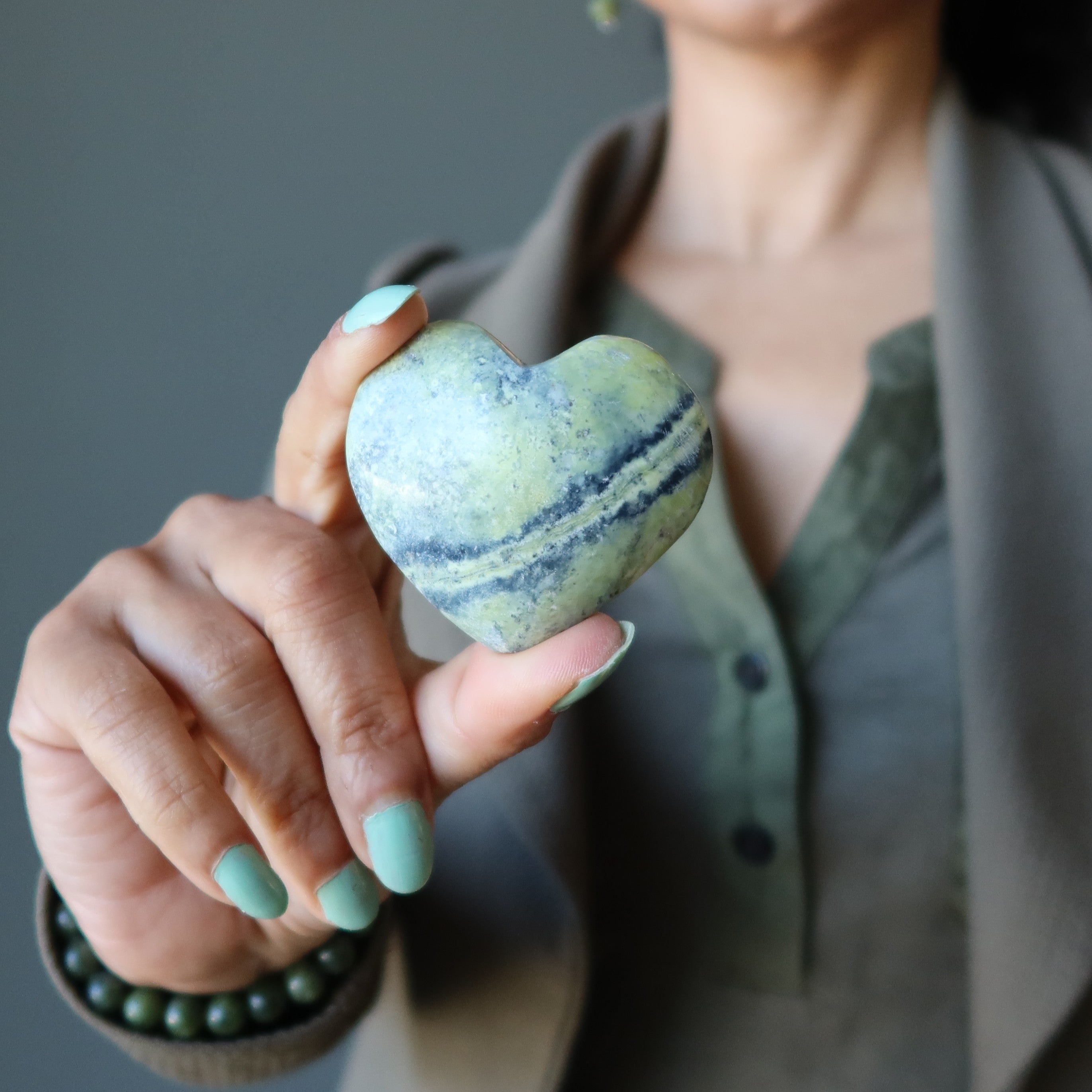 Serpentine Heart Guardian of My Love Spiritual Snake Love Stone