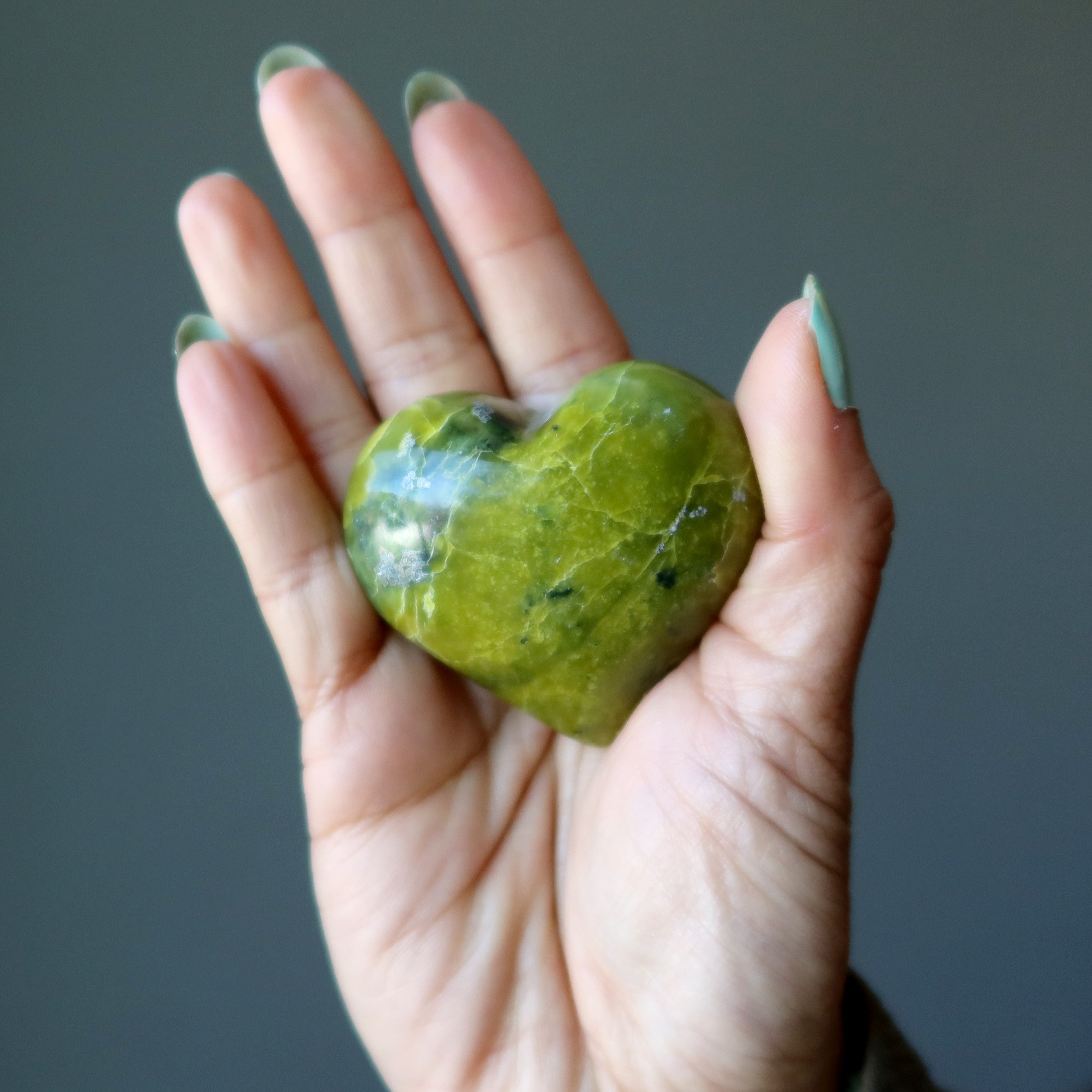 Serpentine Heart Happy Body Spinach Green Olive