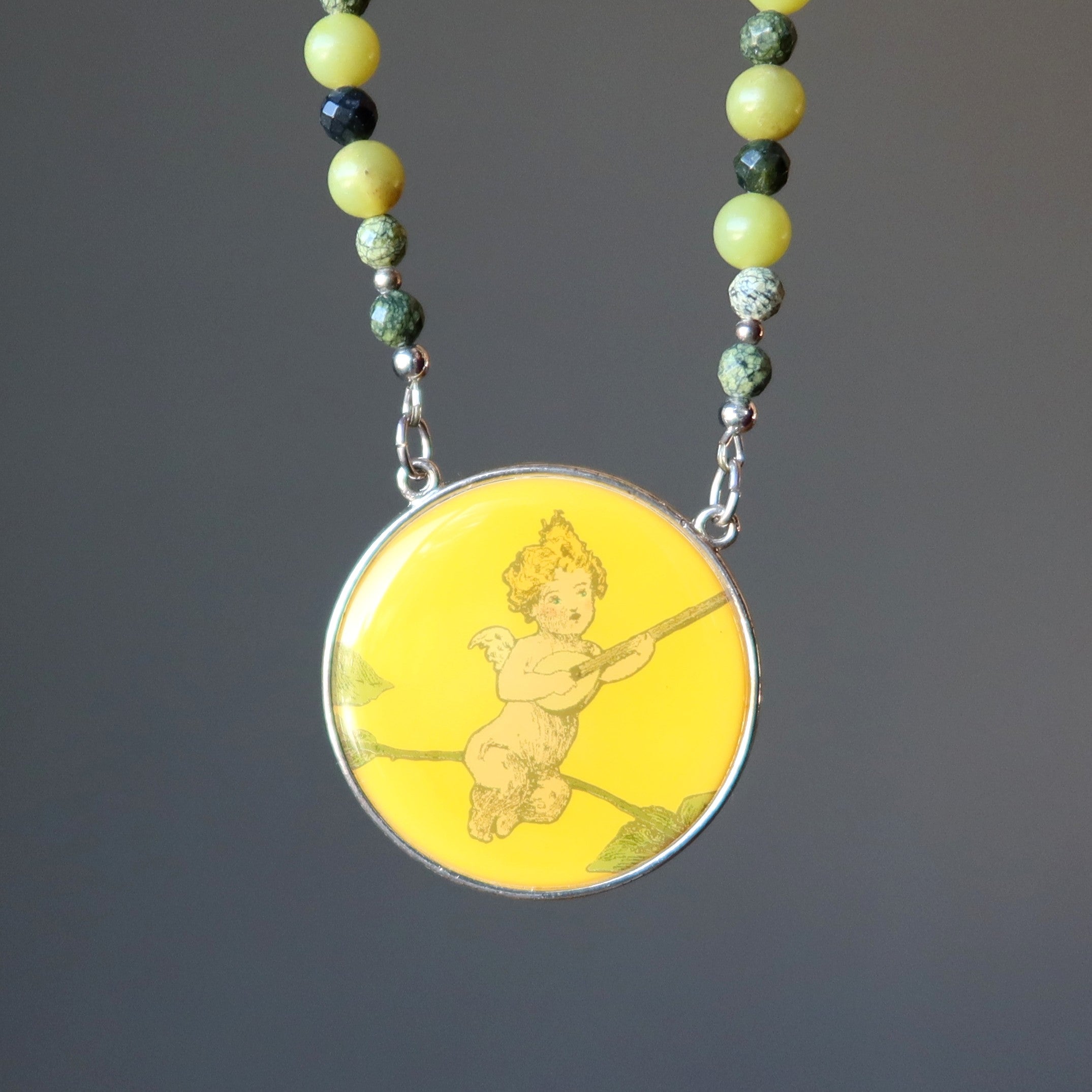 Serpentine Necklace Cupid's Sonnet Spring of Love Crystal
