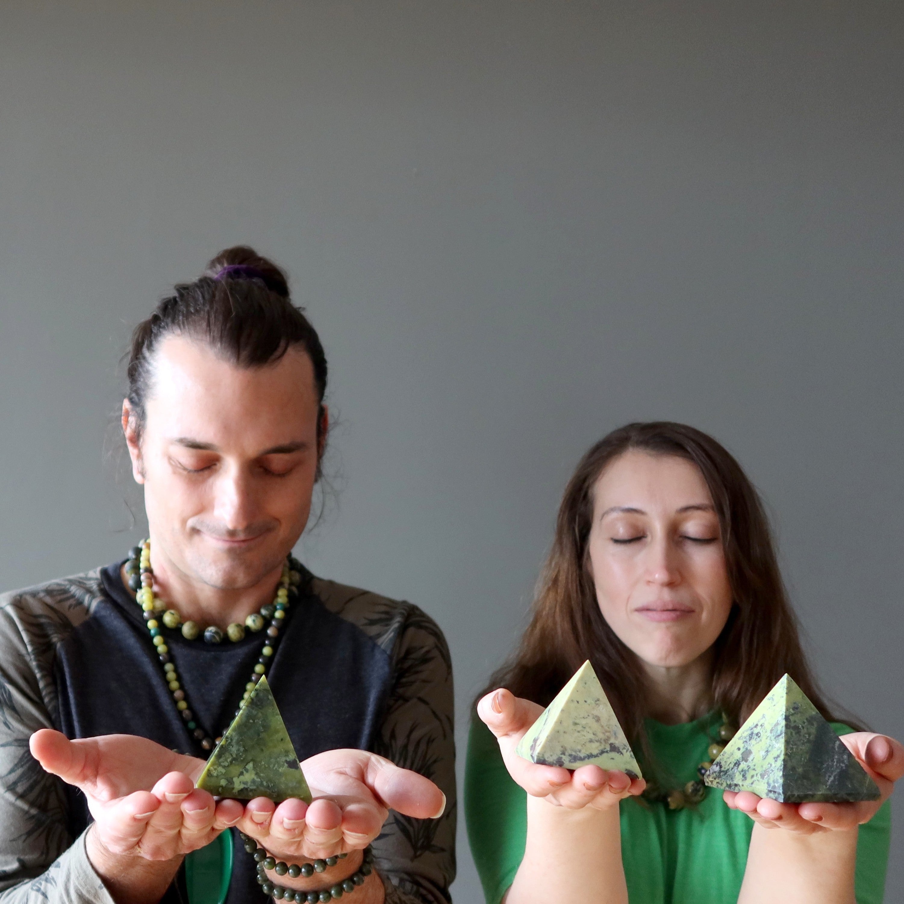 Serpentine Pyramid Kundalini Rises Spiritual Stone