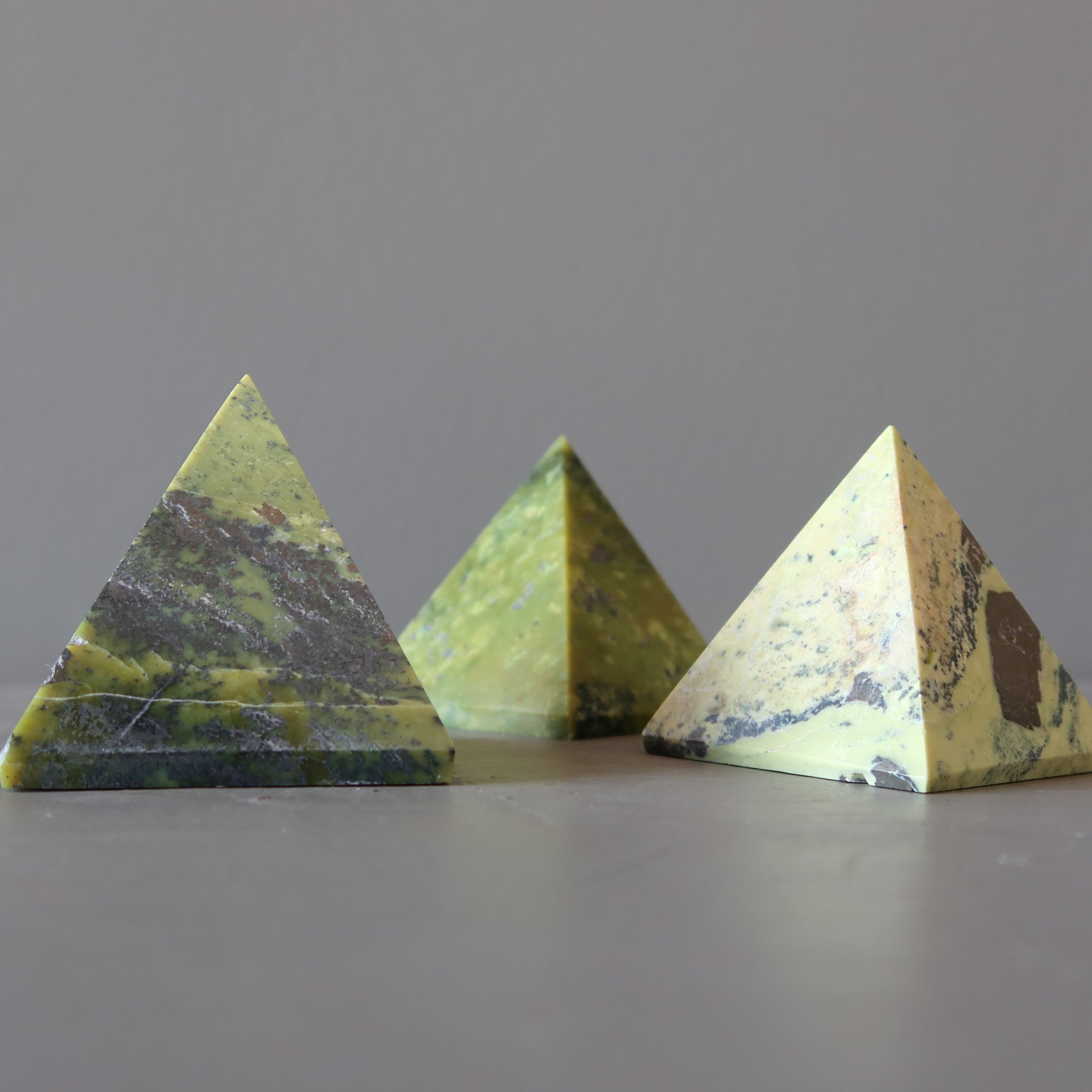 Serpentine Pyramid Kundalini Rises Spiritual Stone