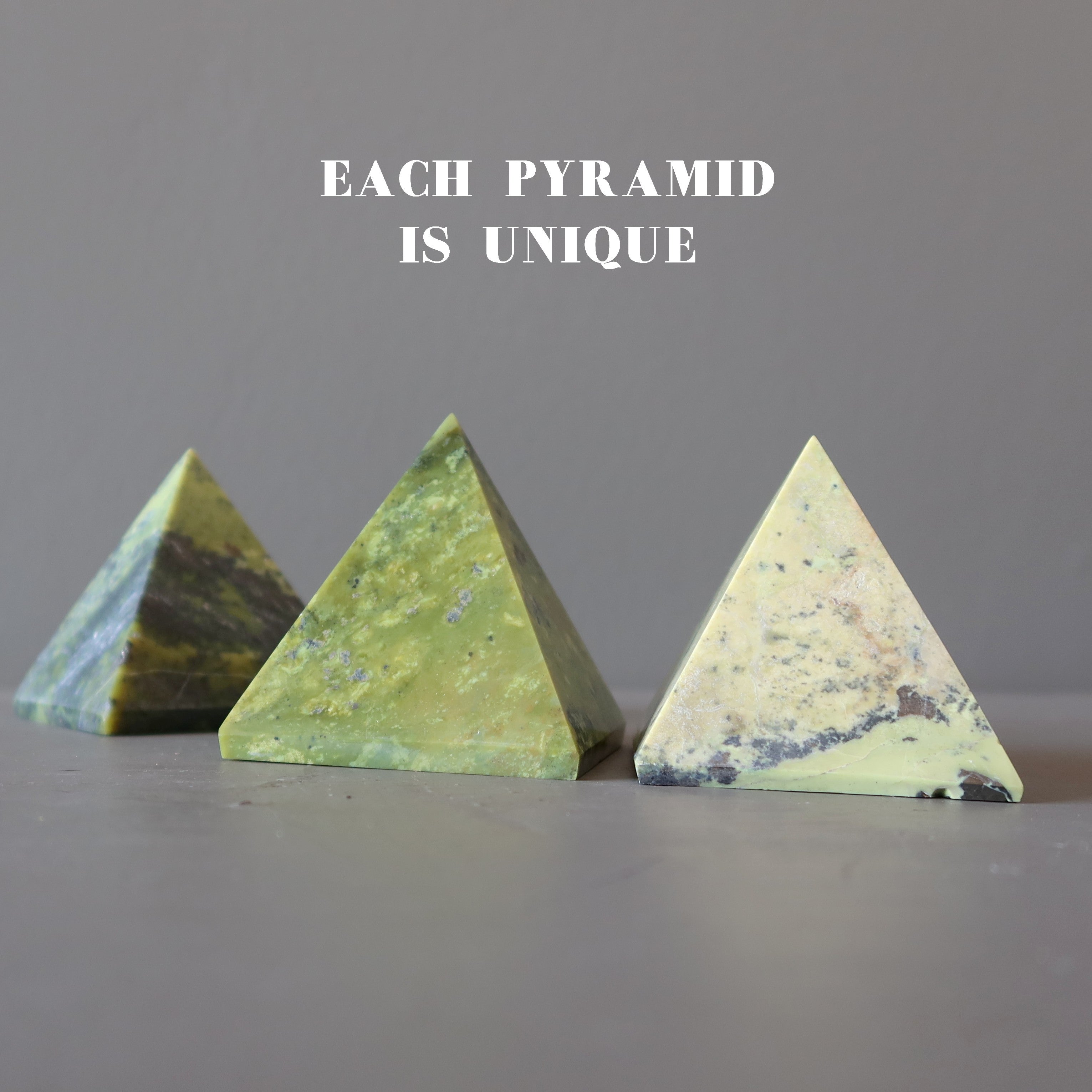 Serpentine Pyramid Kundalini Rises Spiritual Stone