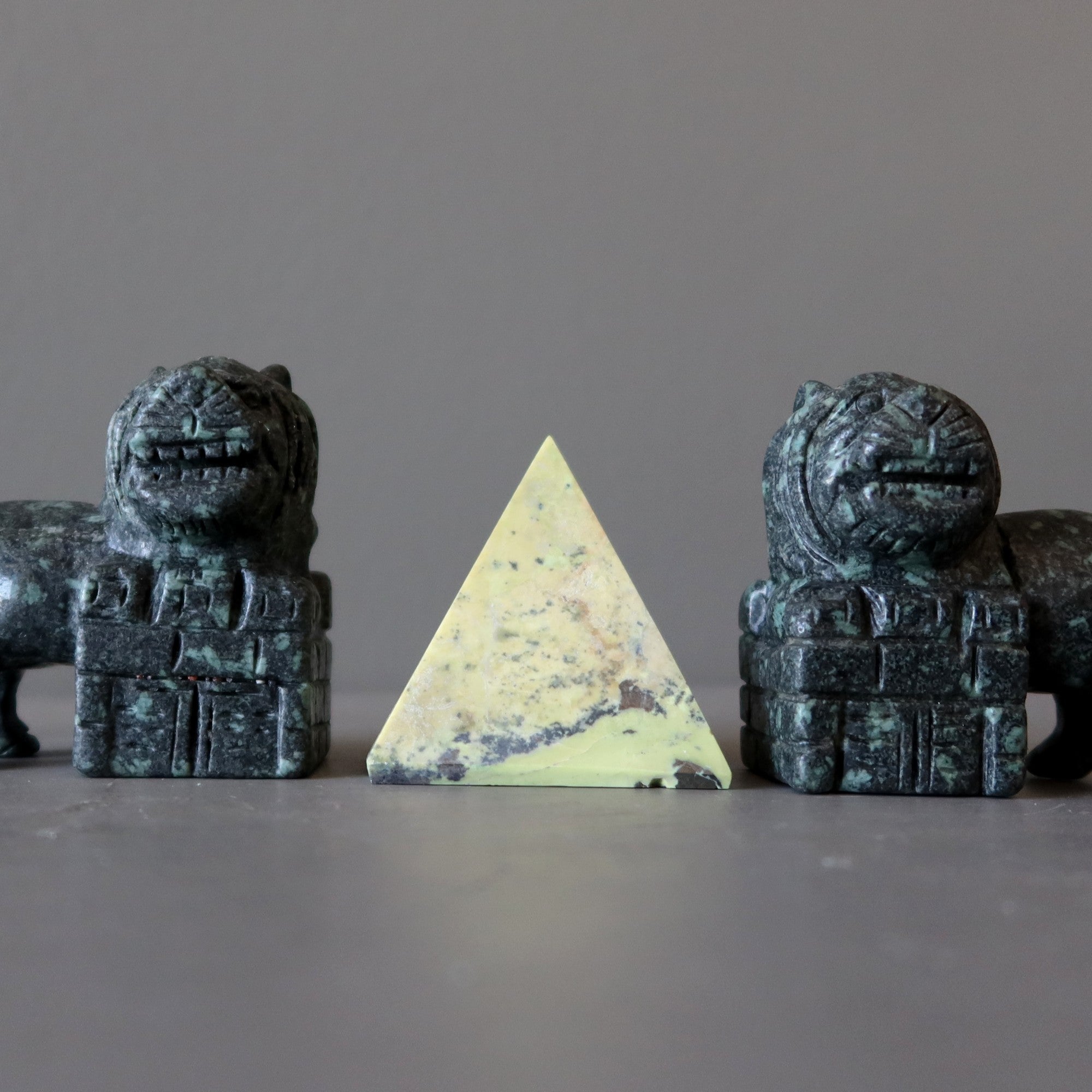 Serpentine Pyramid Kundalini Rises Spiritual Stone