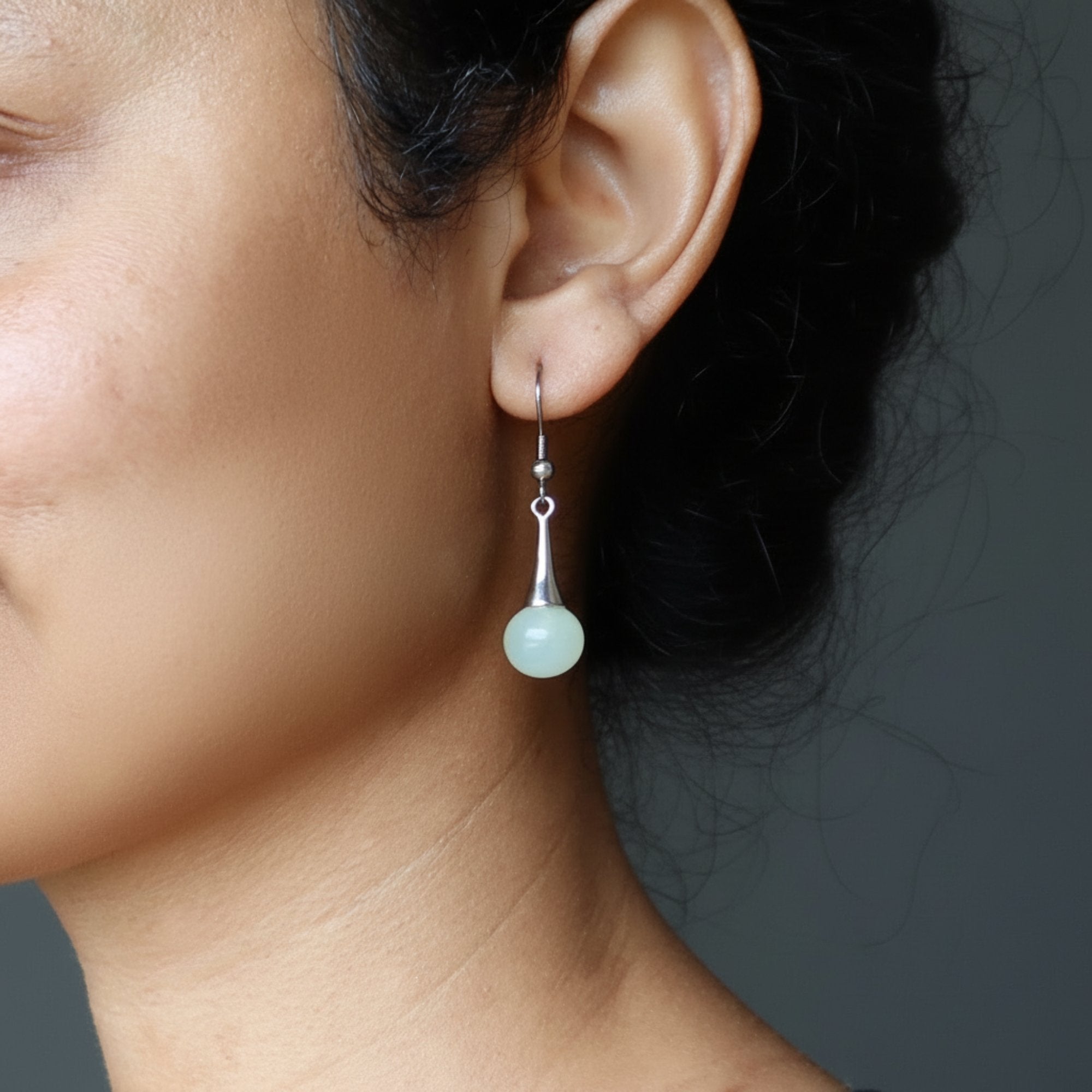 Serpentine Earrings Daydreamer Calm Green