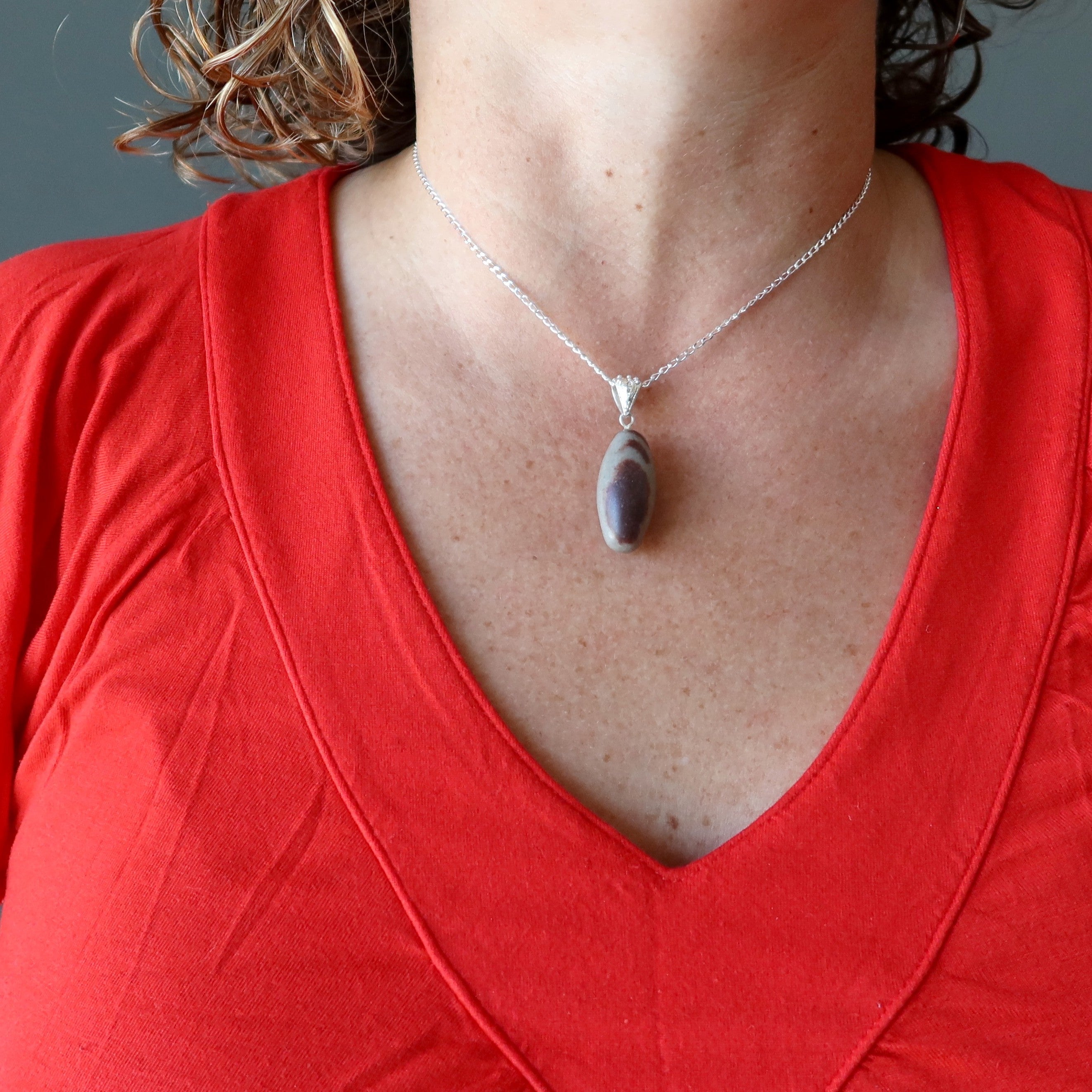 Schmuckfertigung: Shiva Lingam Kette Ei Sterling Silber