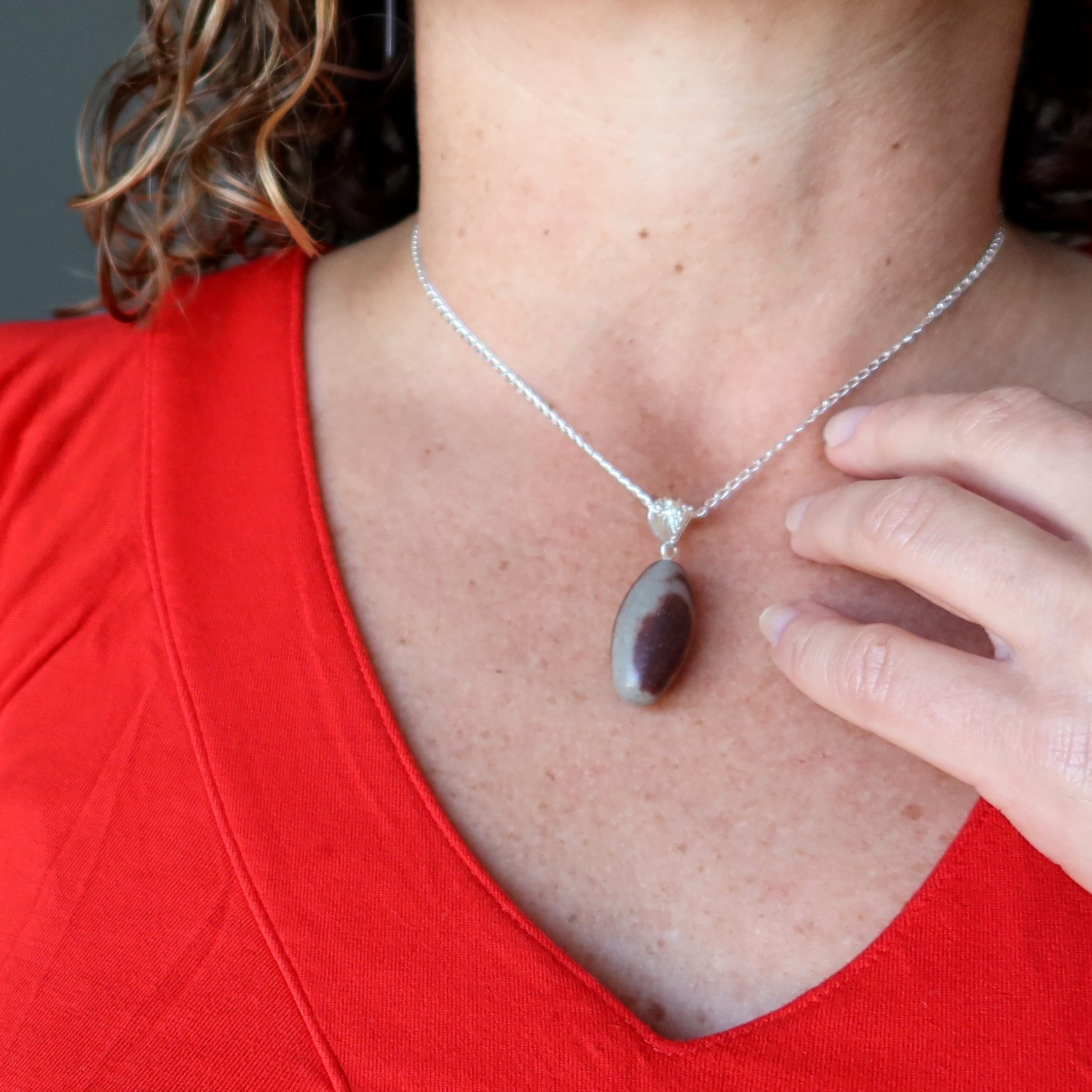Schmuckfertigung: Shiva Lingam Kette Ei Sterling Silber