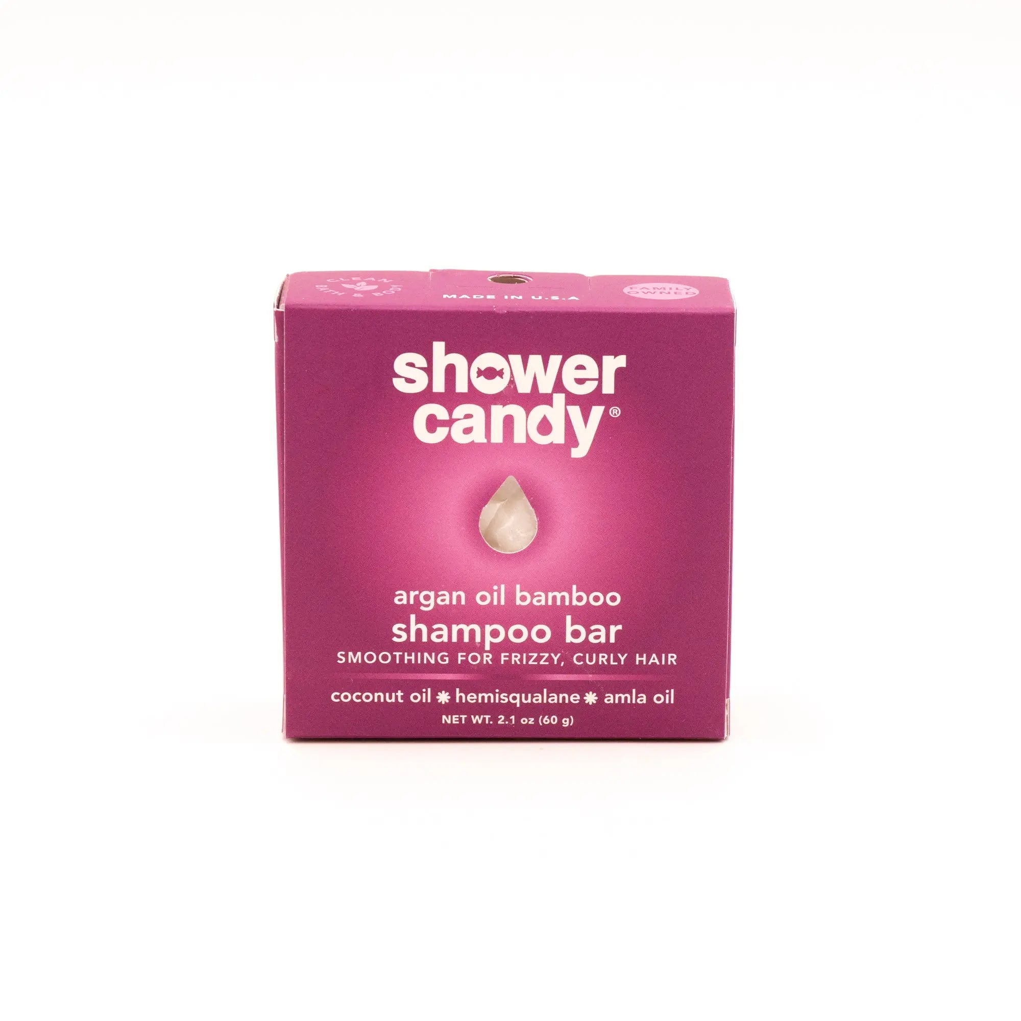 Shampoing Solide à l'Huile d'Argan et Bambou – Lissant pour Cheveux Frisés et Bouclés