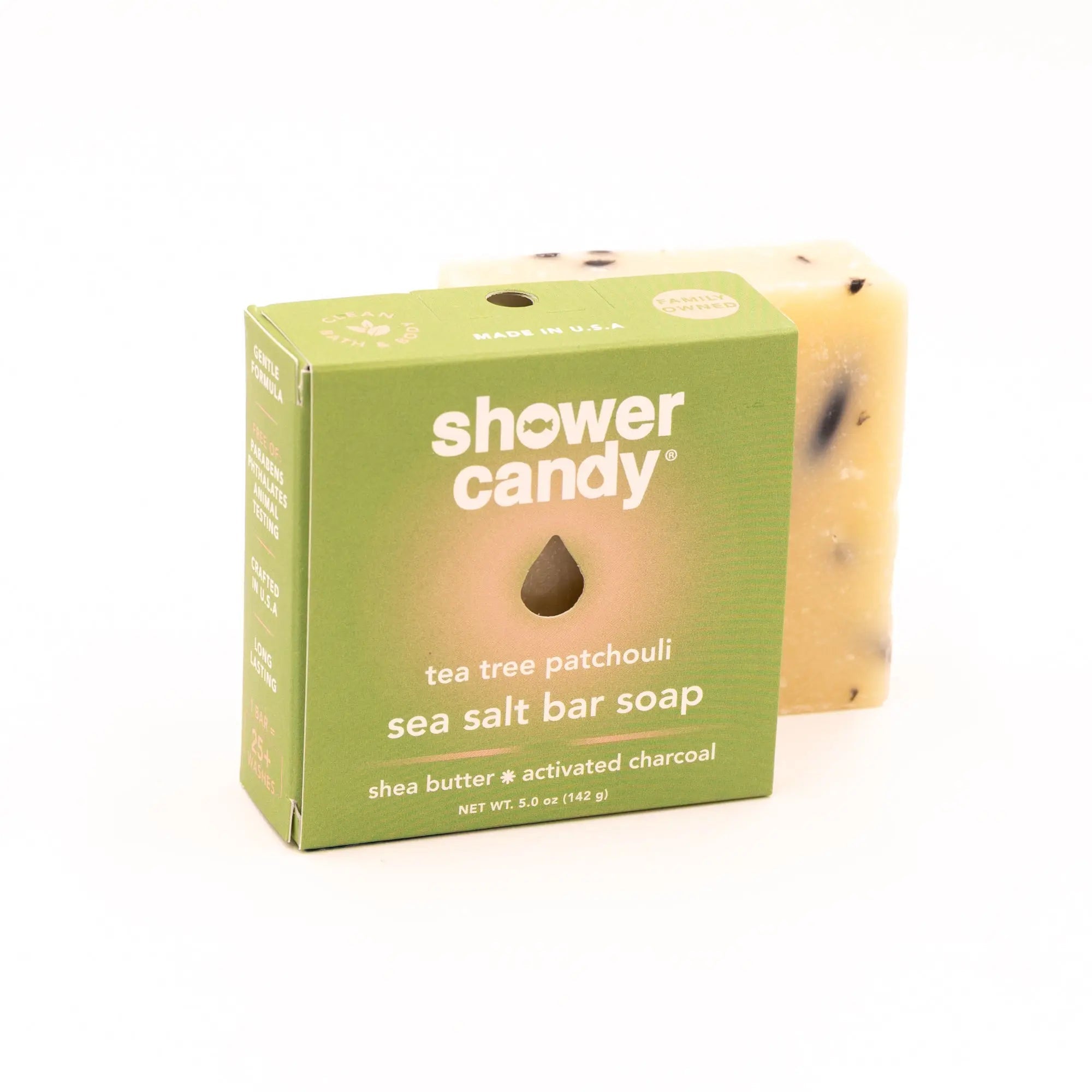 Savon en barre arbre à thé patchouli – Nettoyant purifiant à l'huile d'olive