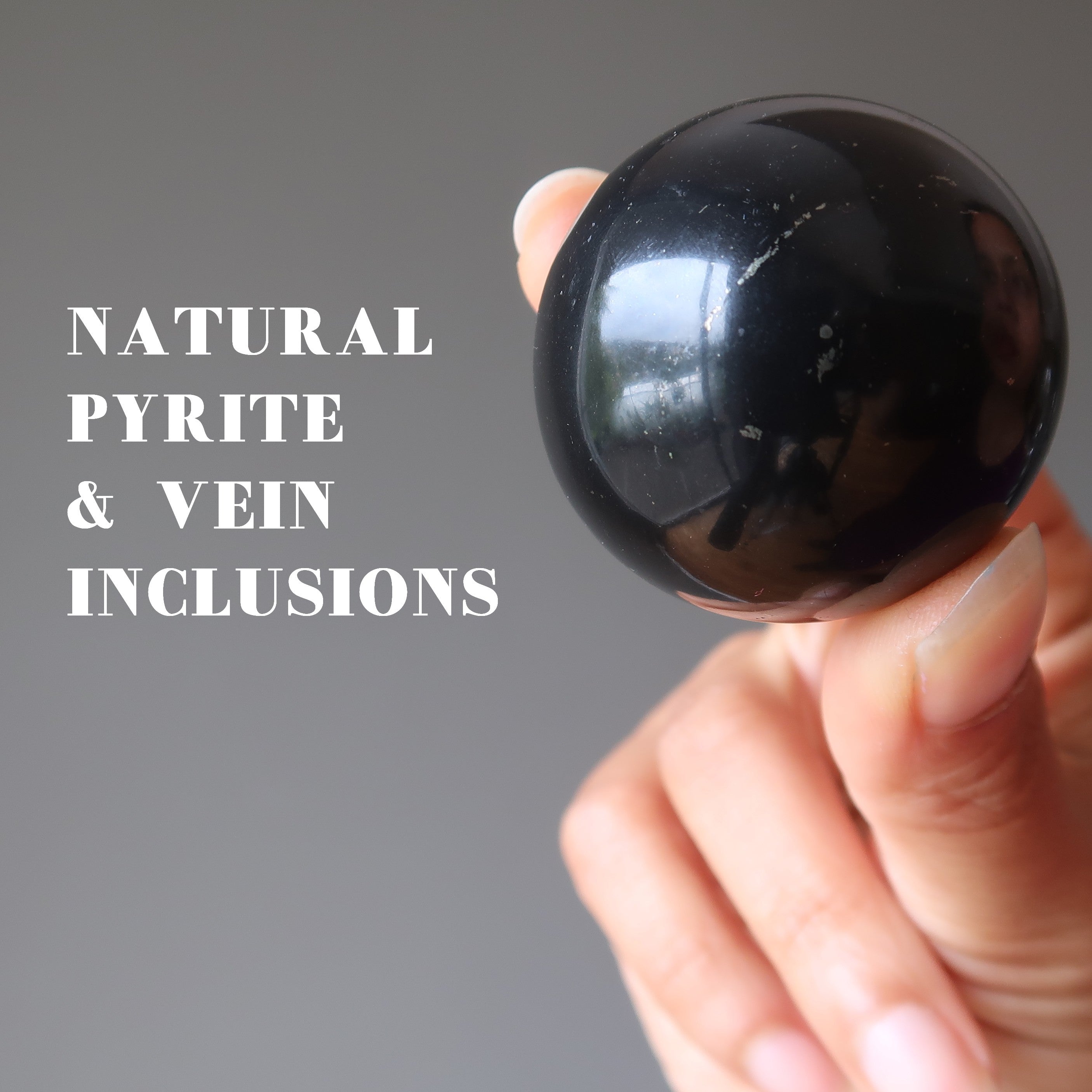 Shungite Sphere Negativity Cleanser Crystal Ball