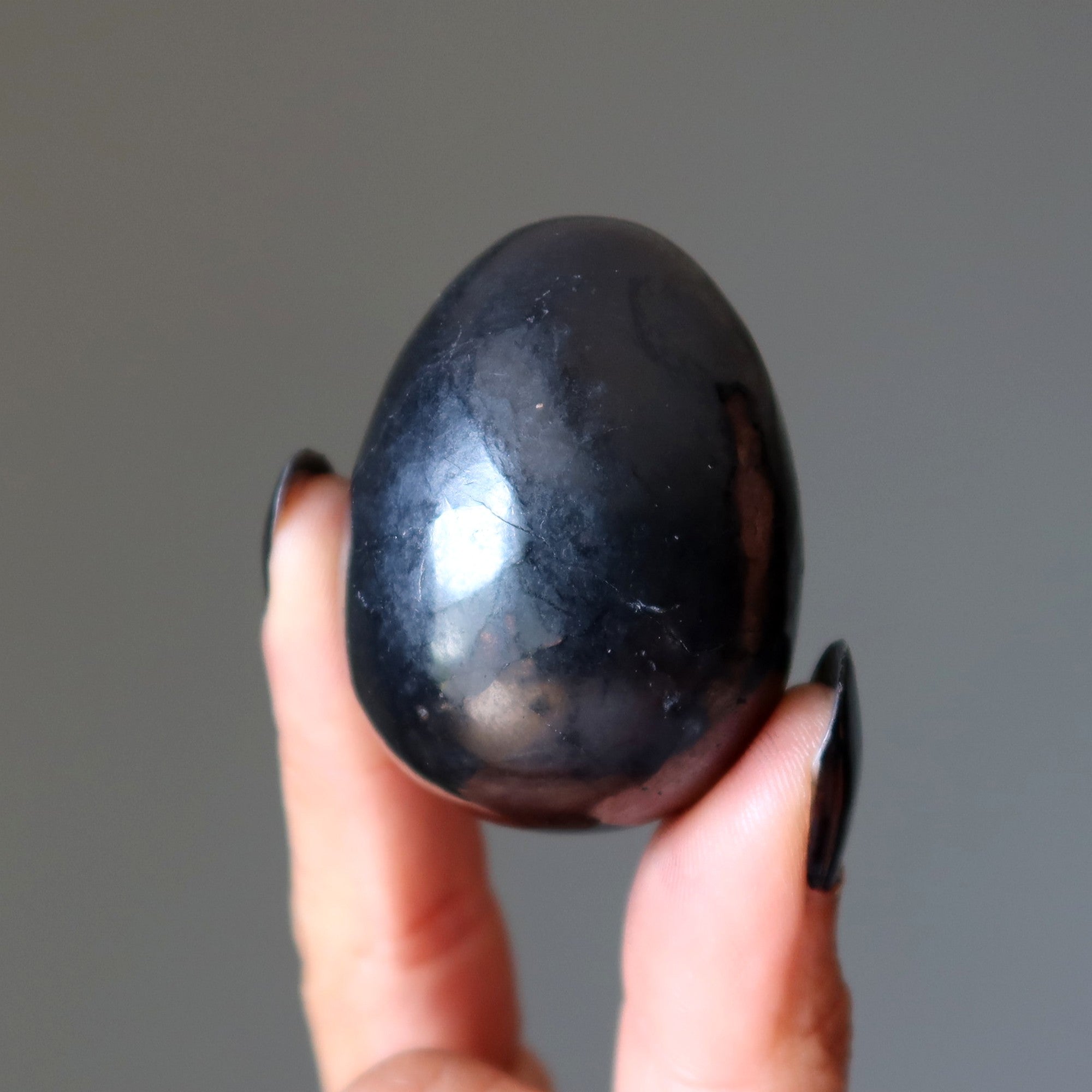 Œuf de shungite Pierre du guerrier blessé