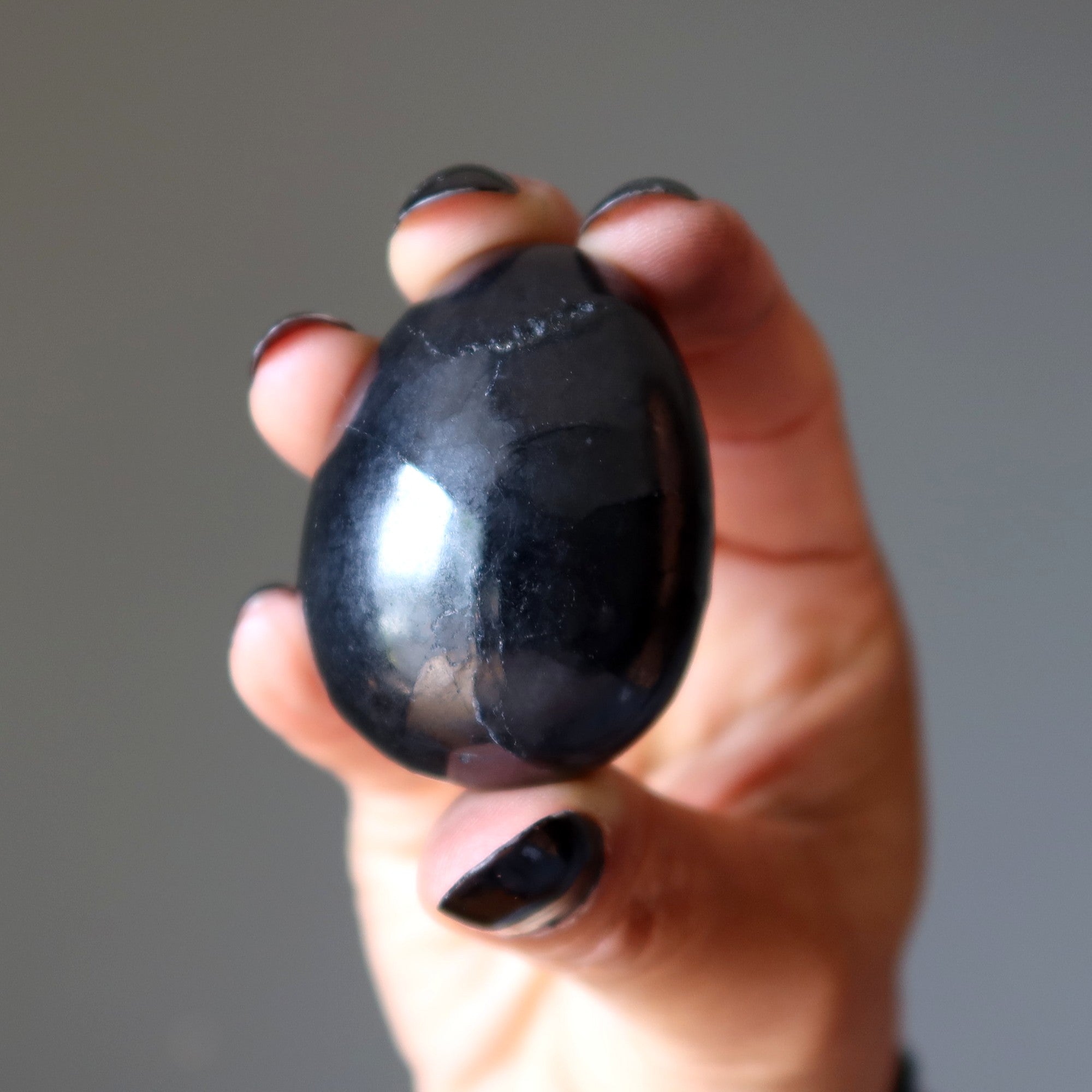 Œuf de shungite Pierre du guerrier blessé