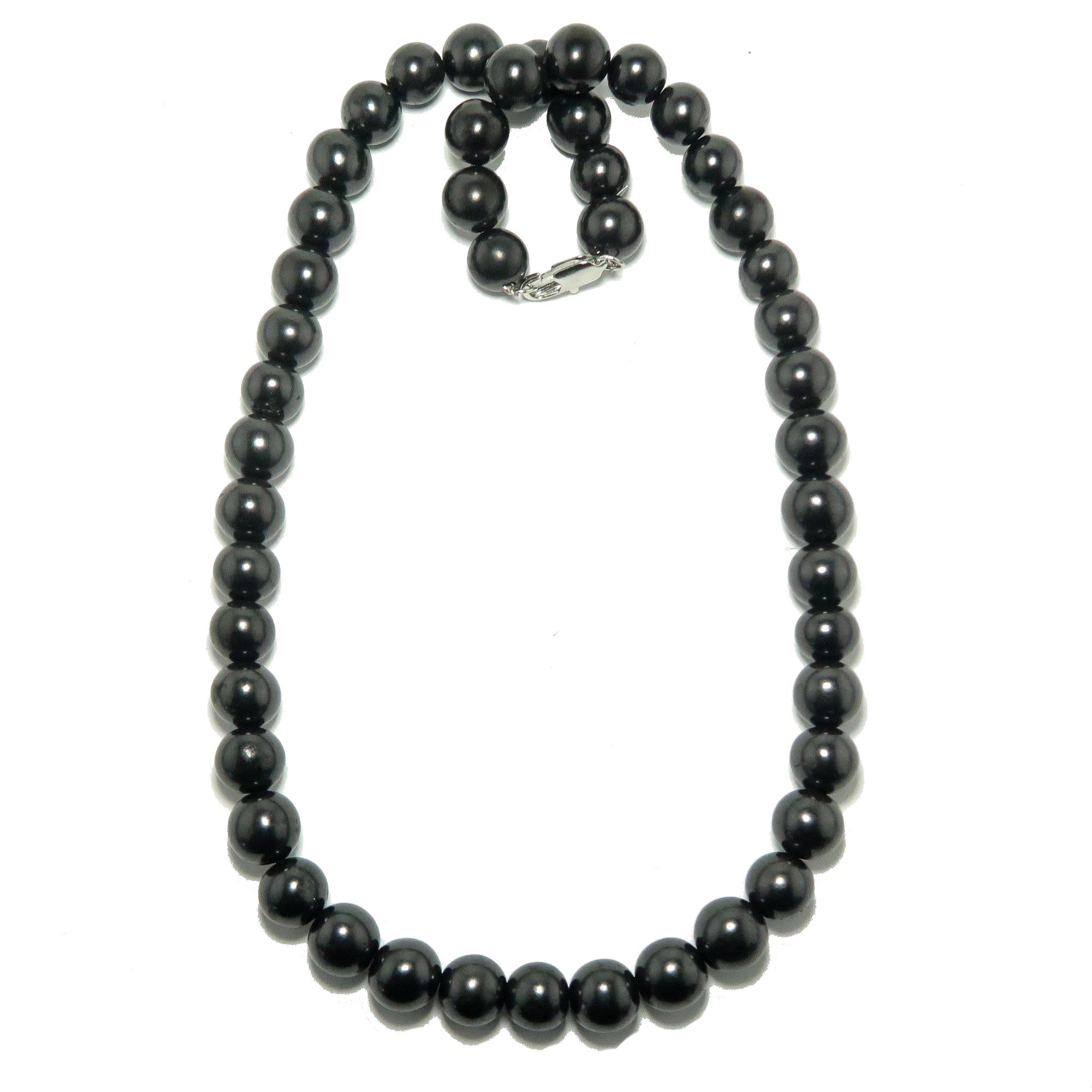 Collier en shungite - Perles de protection en pierre