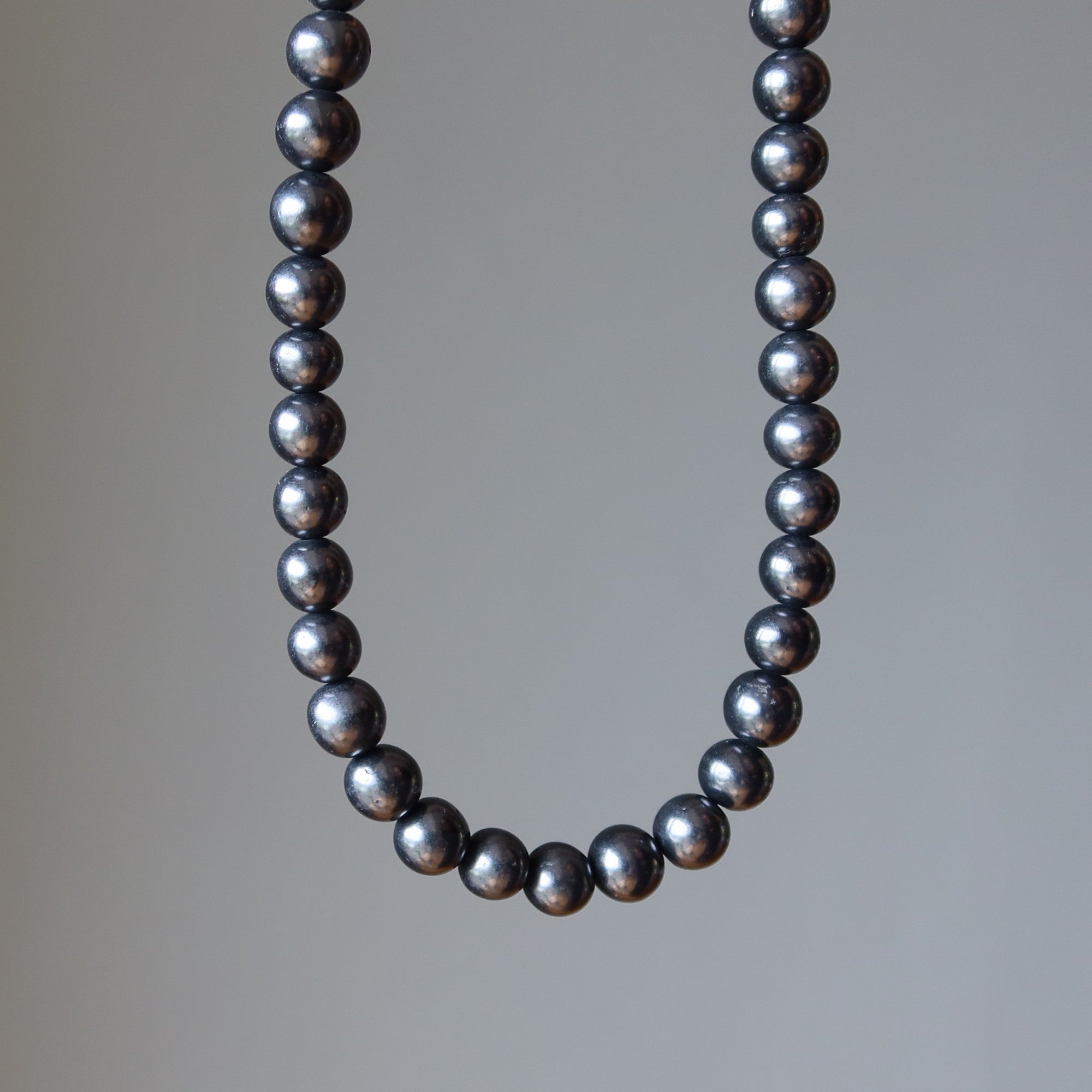 Collier en shungite - Perles de protection en pierre