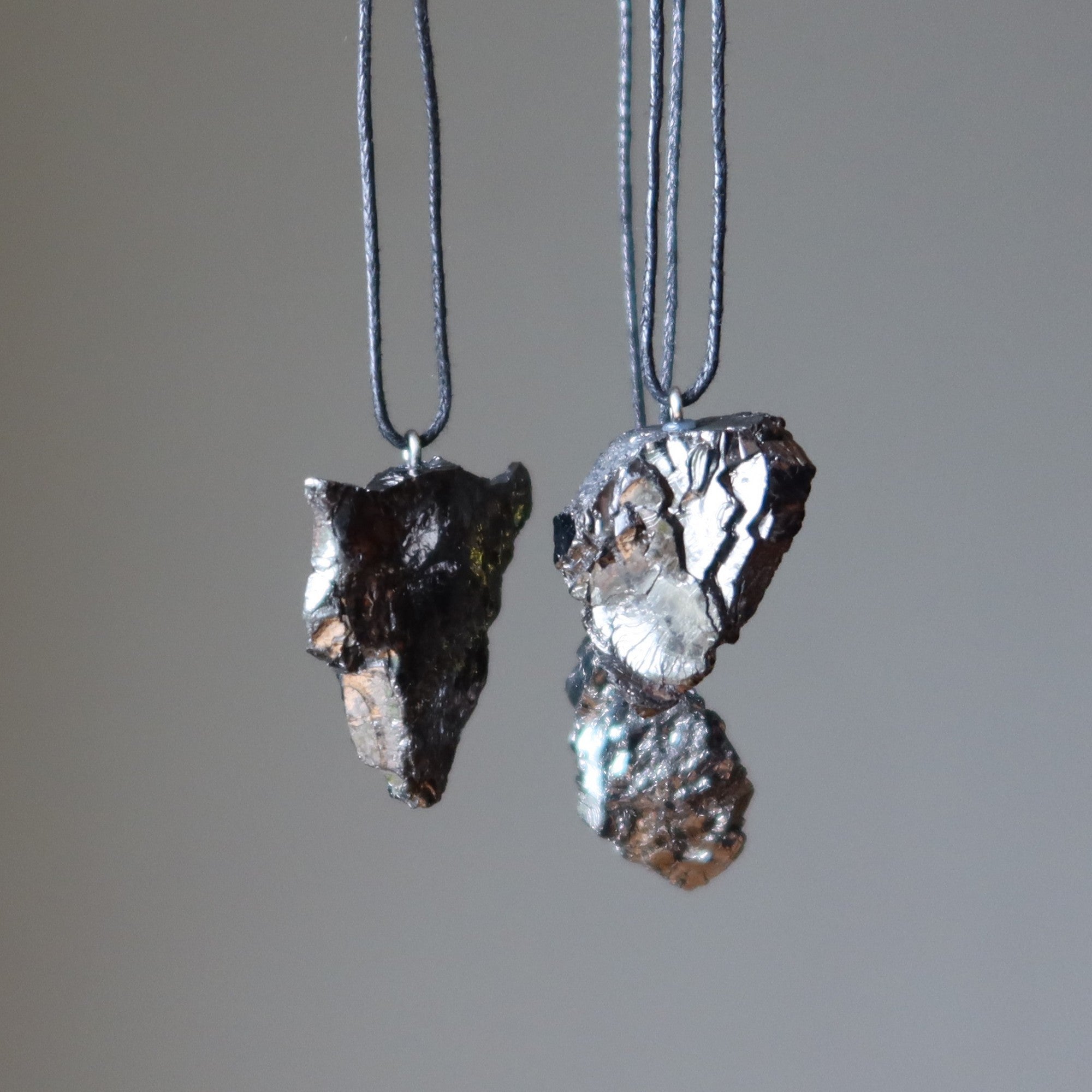 Shungite Necklace Noble Elite Rough Crystal Protector