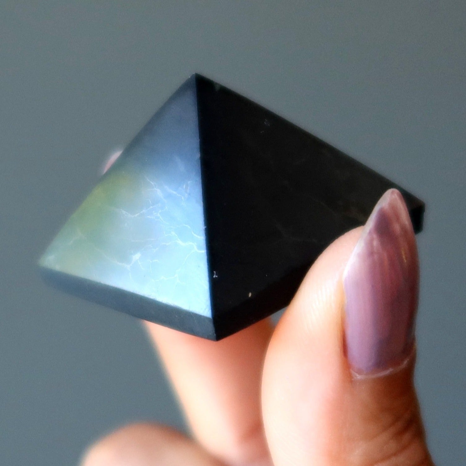 Shungite Pyramid Handsome Crystal Protector