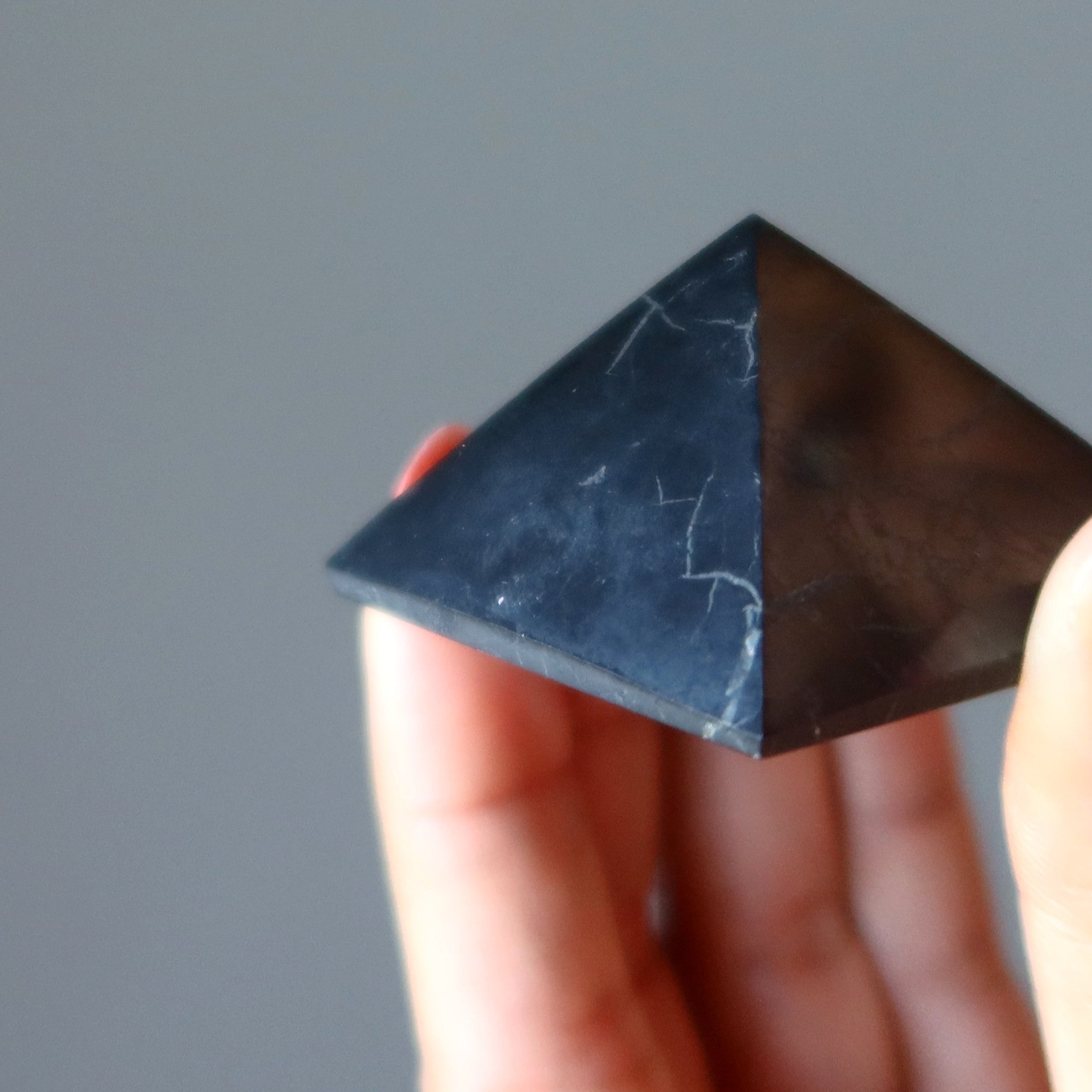Shungite Pyramid Handsome Crystal Protector