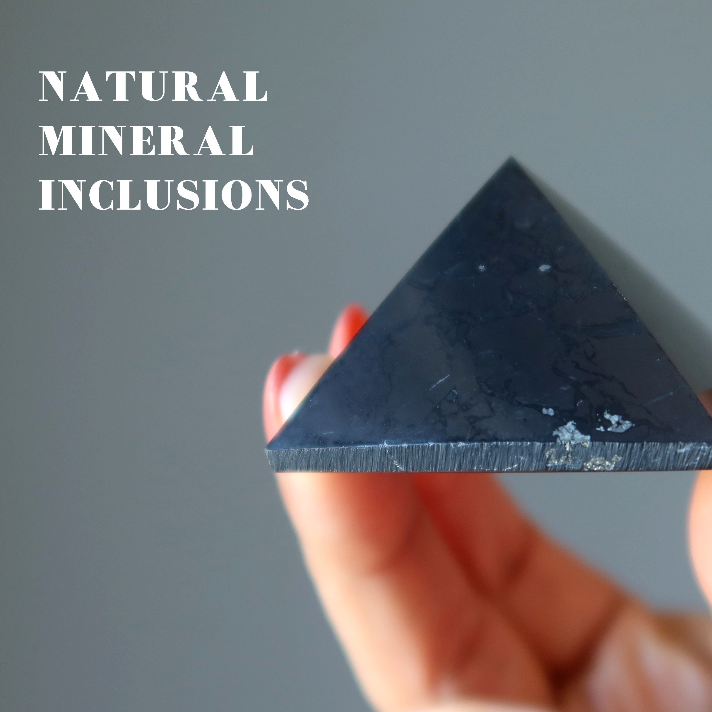 Shungite Pyramid Handsome Crystal Protector