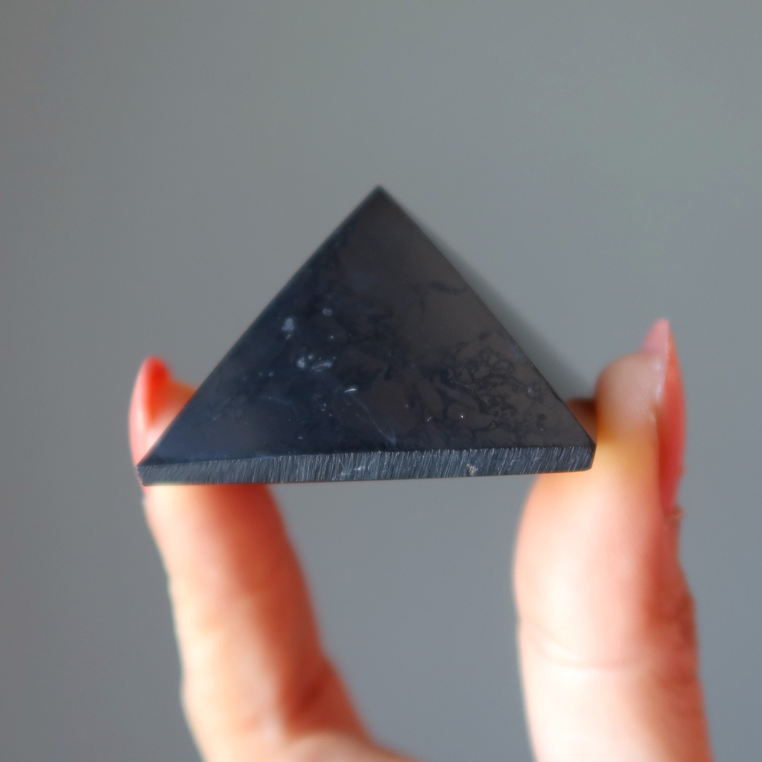 Shungite Pyramid Handsome Crystal Protector
