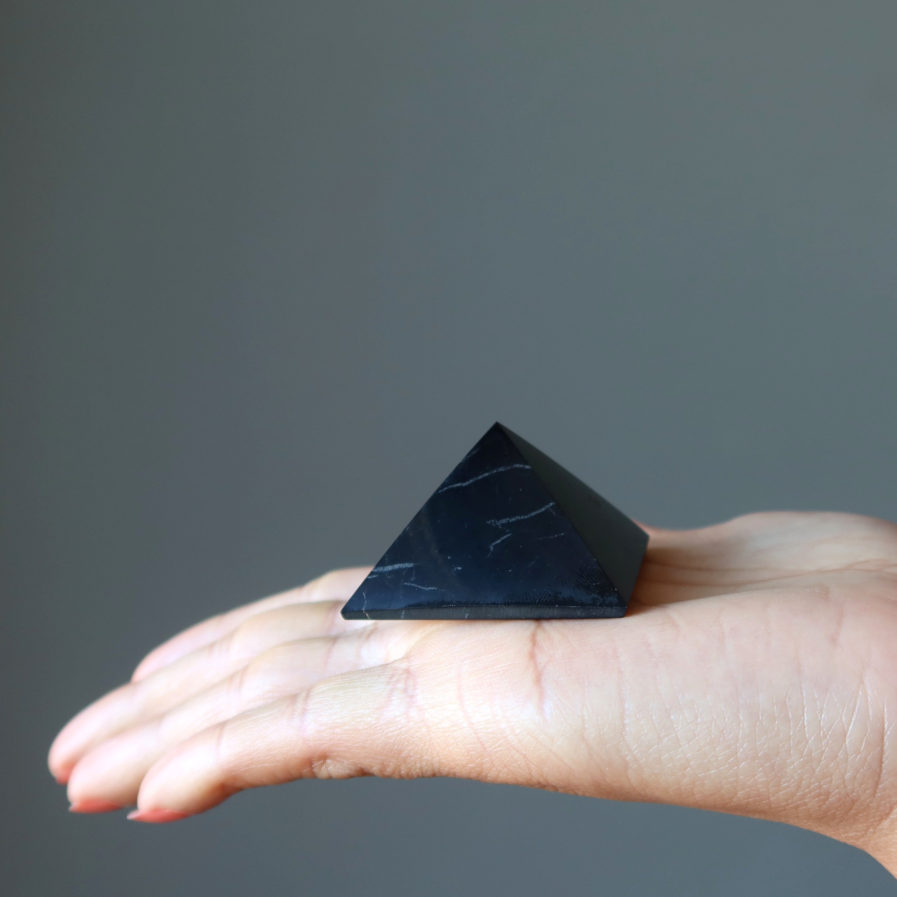 Shungite Pyramid Handsome Crystal Protector