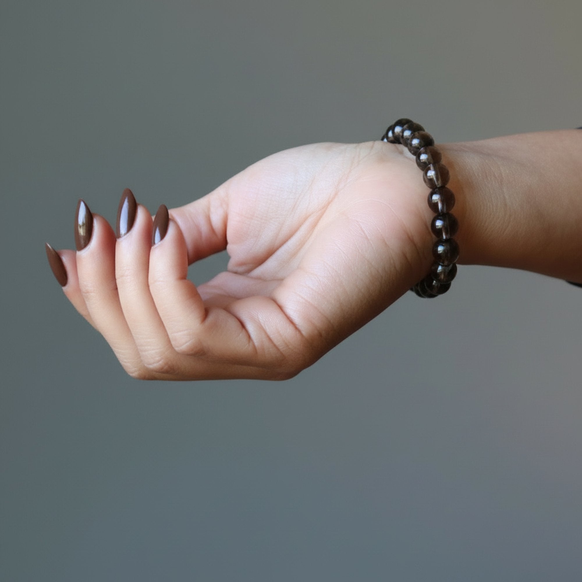 Smoky Quartz Bracelet Clear Positivity Power