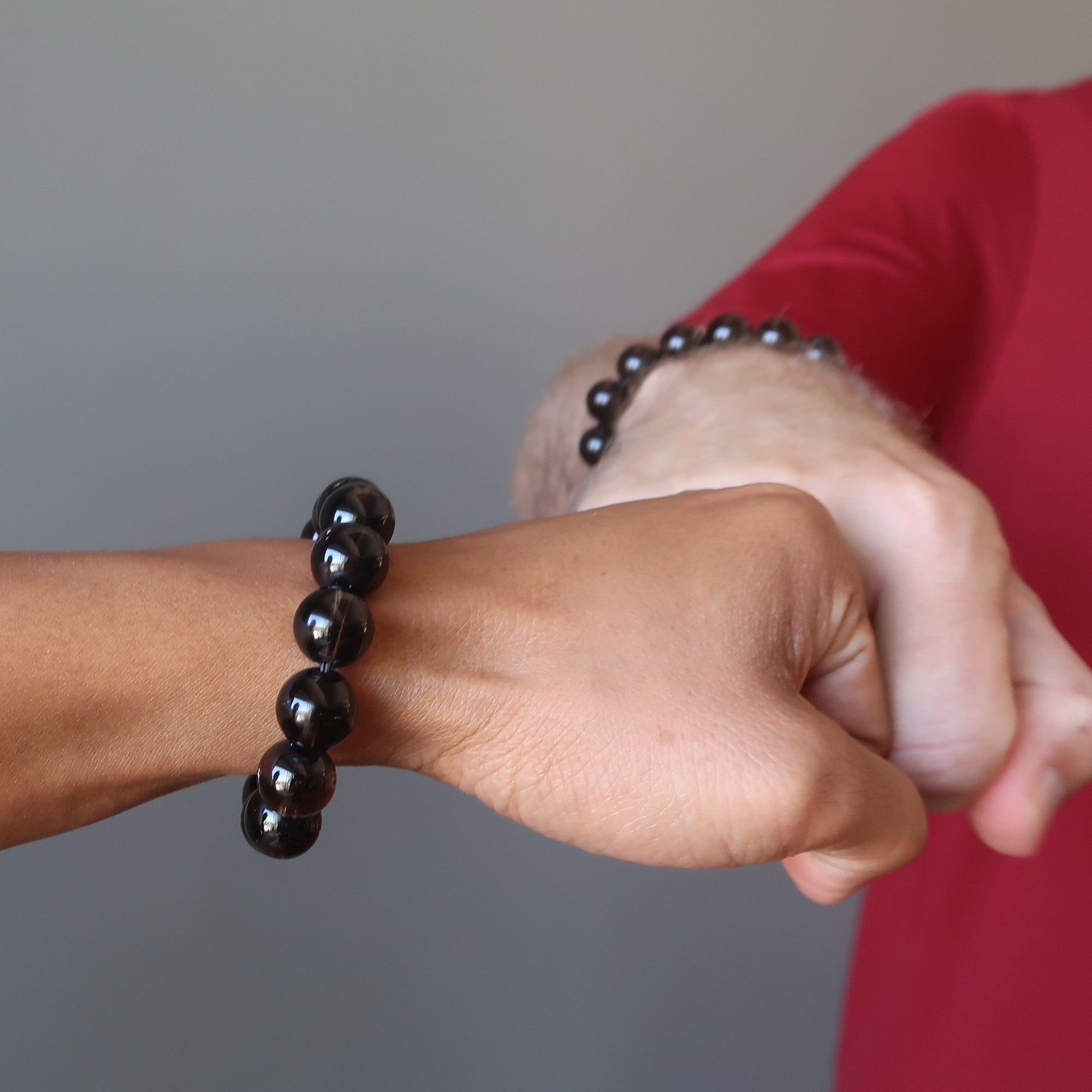 Smoky Quartz Bracelet Clear Positivity Power