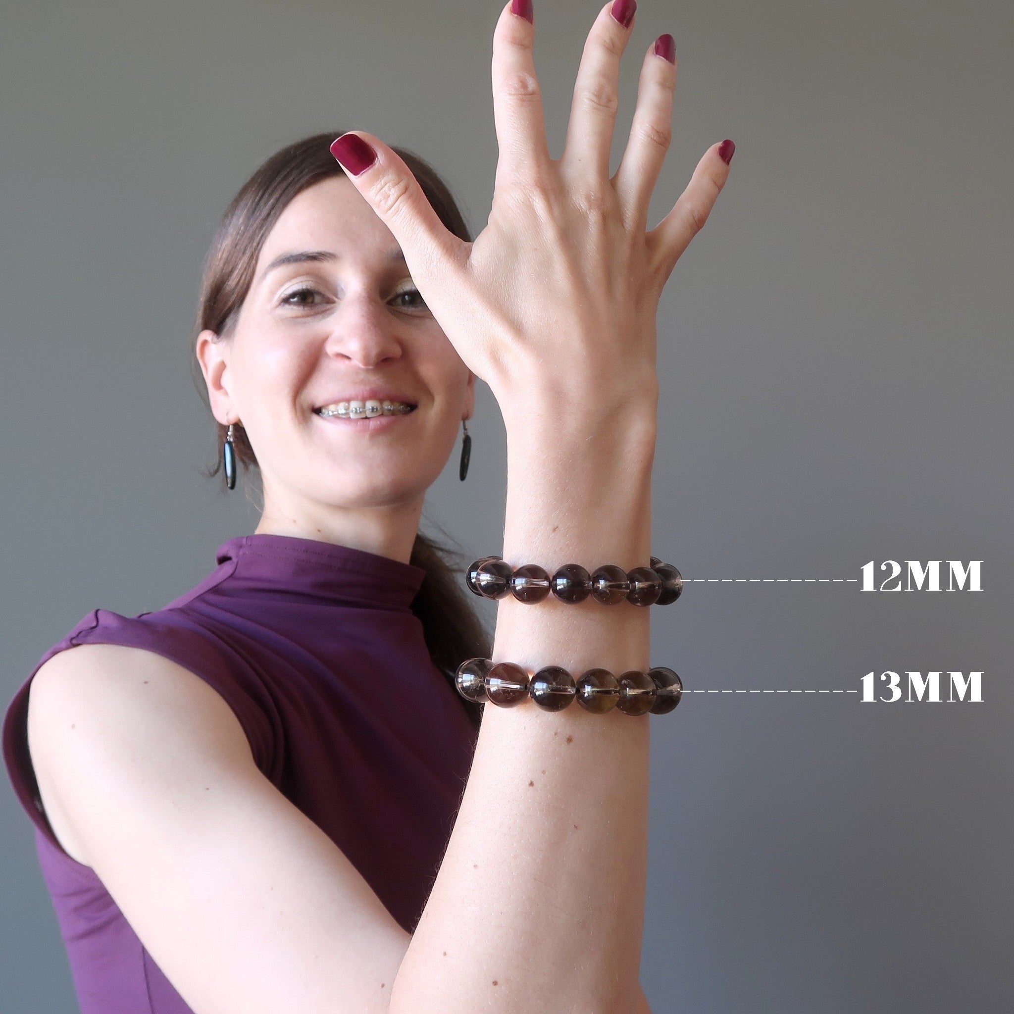 Smoky Quartz Bracelet Clear Positivity Power