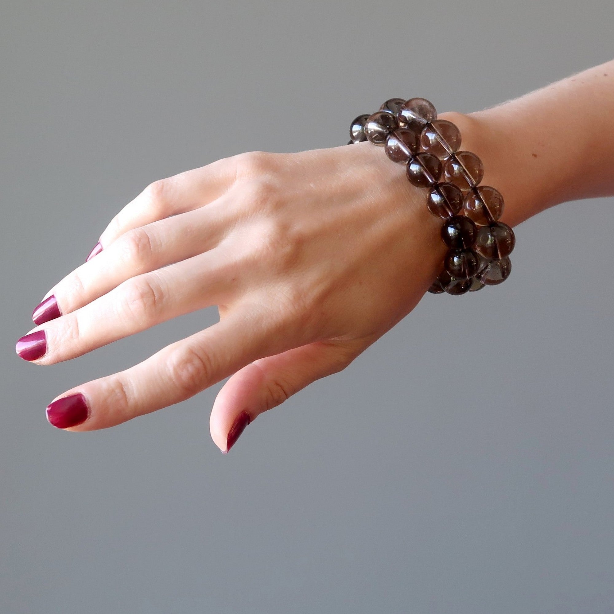 Smoky Quartz Bracelet Clear Positivity Power