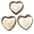 Smoky Quartz Heart Crisp Clear Love Stone Set