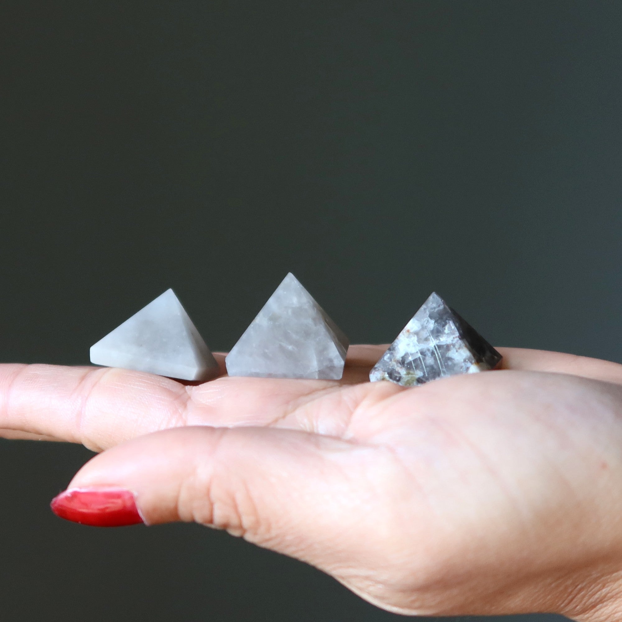 Smoky Quartz Pyramid Defy Gravity Stone