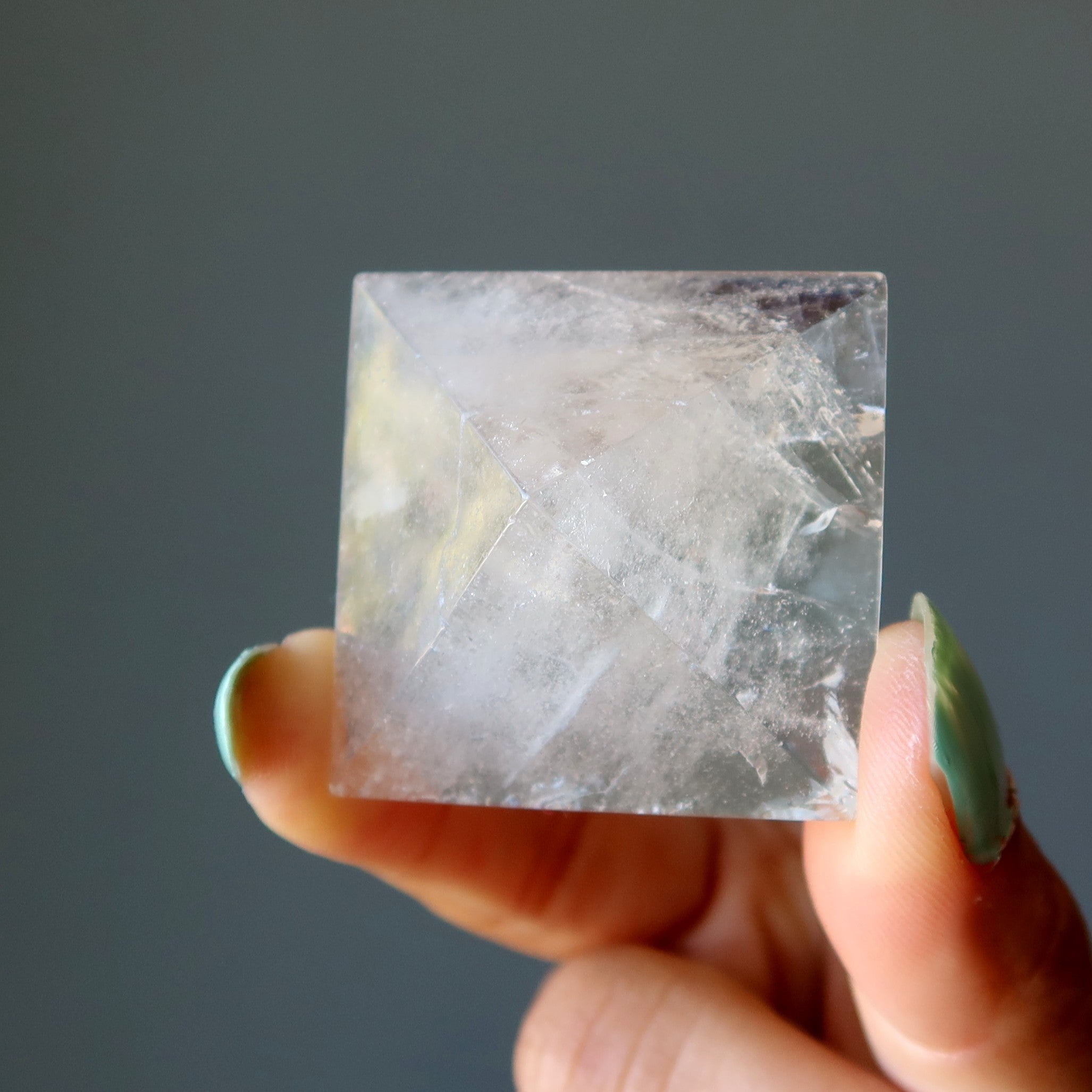 Smoky Quartz Pyramid Defy Gravity Stone