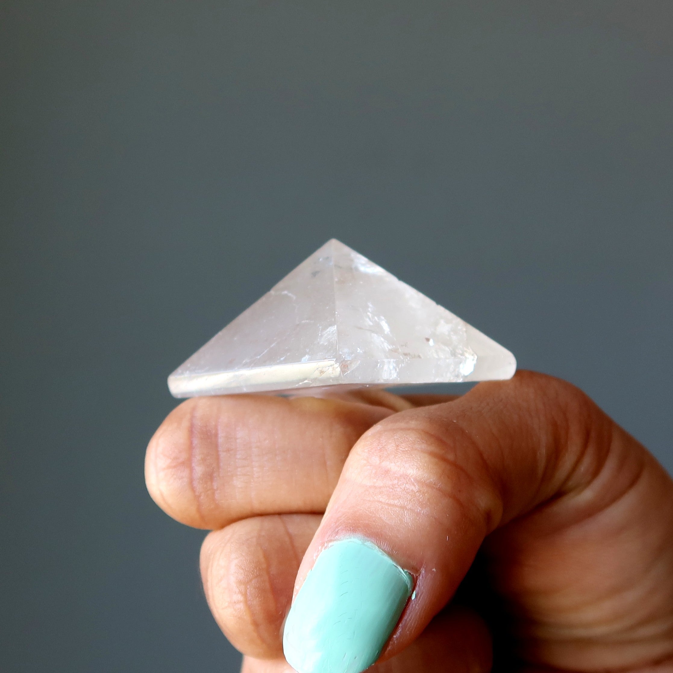 Smoky Quartz Pyramid Defy Gravity Stone