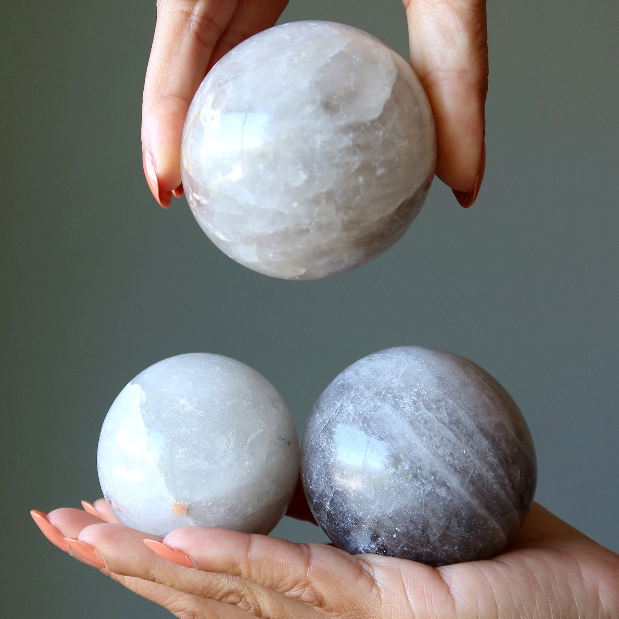 Smoky Quartz Sphere Whispering Ghost Crystal Ball