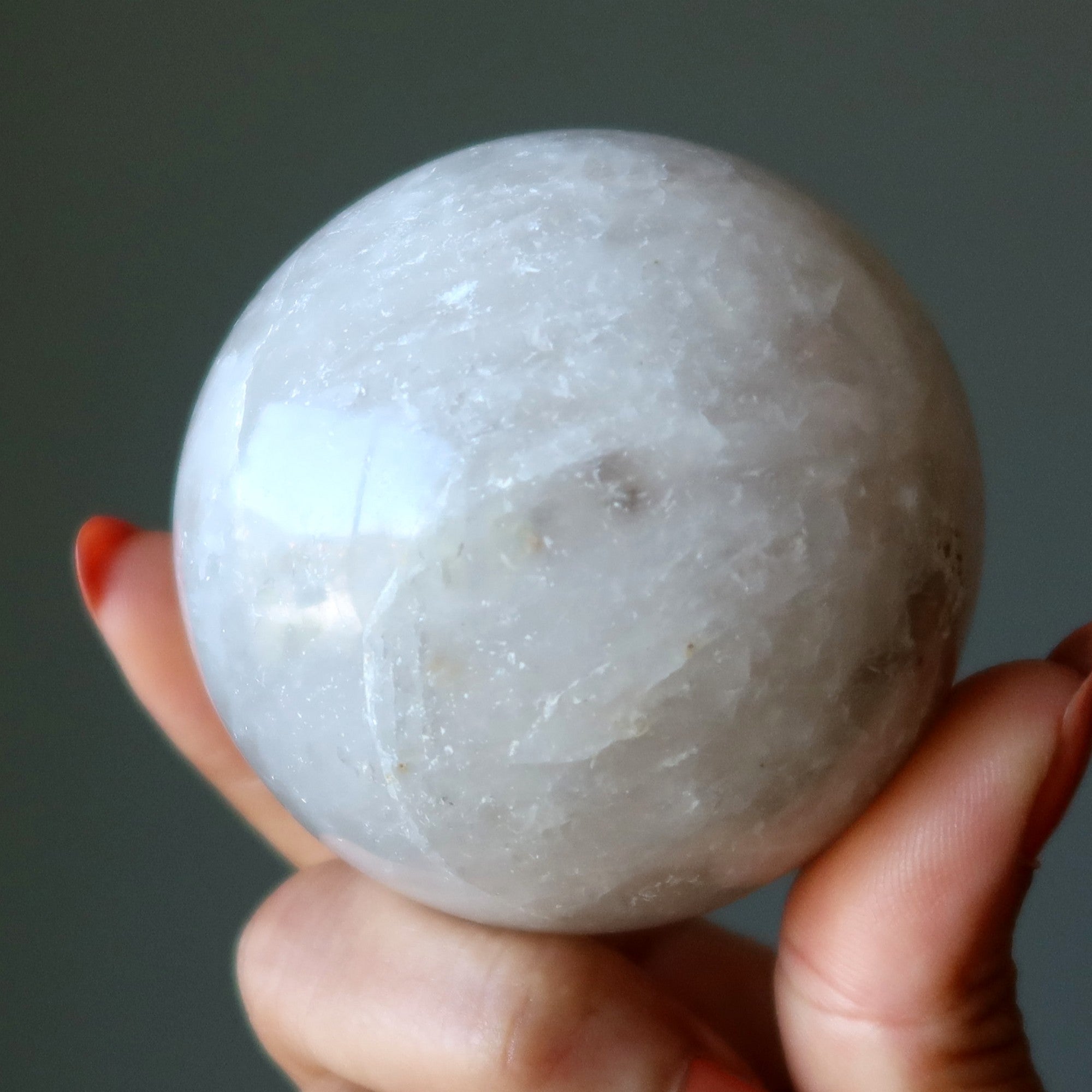 Smoky Quartz Sphere Whispering Ghost Crystal Ball