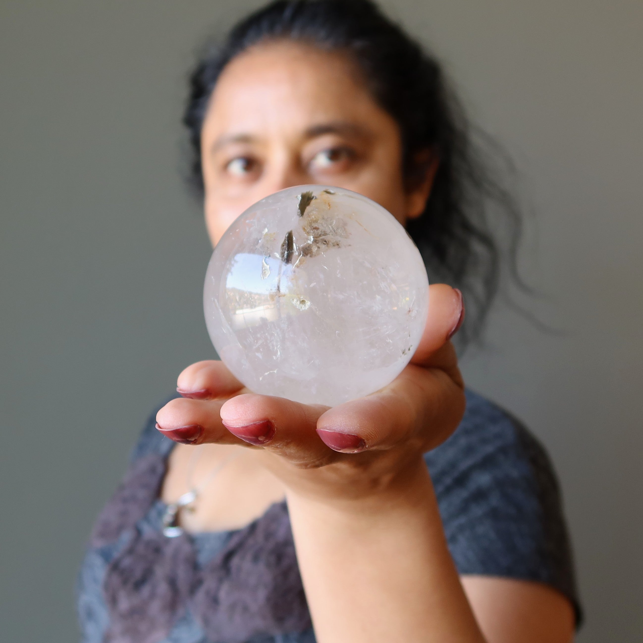 Smoky Quartz Sphere Mineral Mystery Crystal Ball