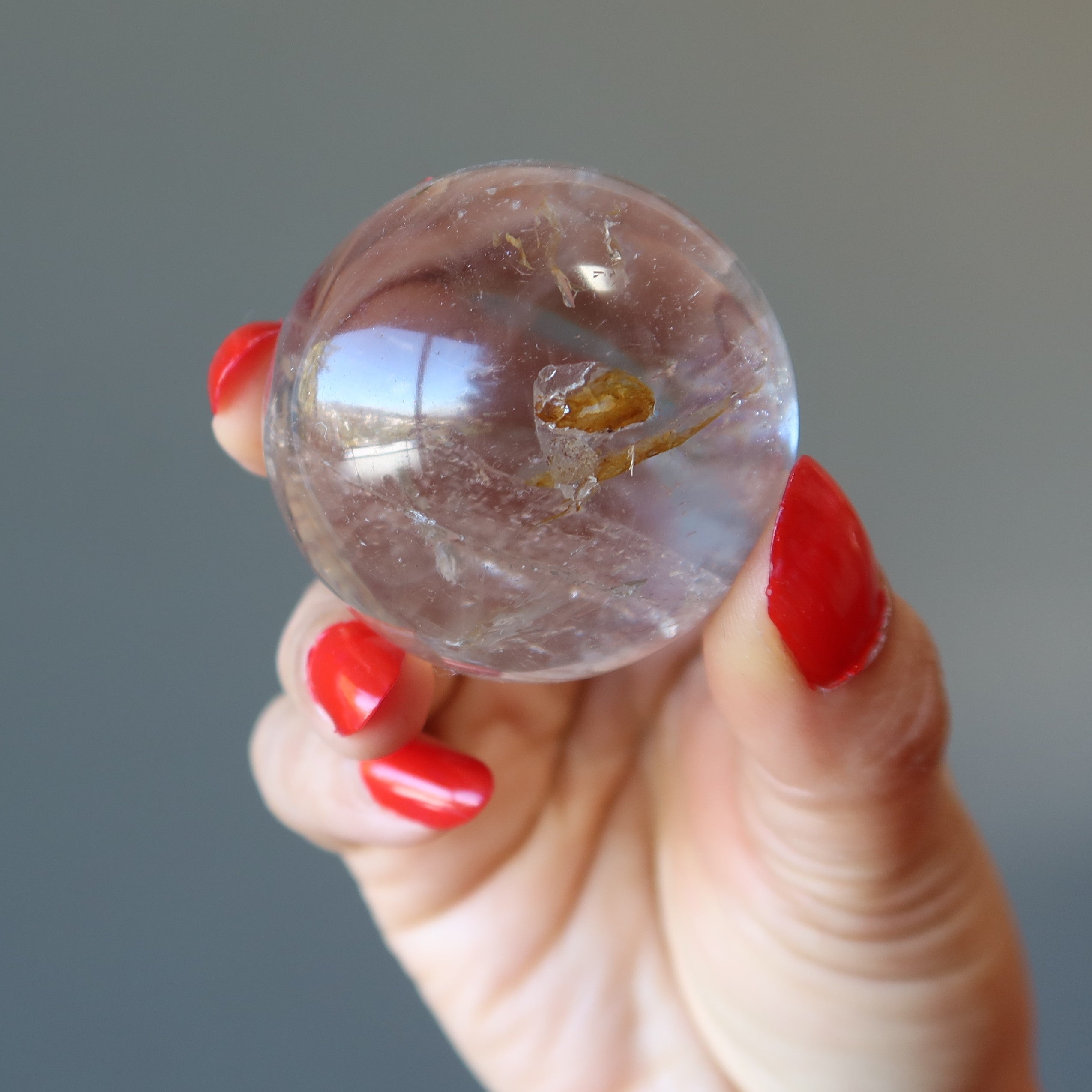Smoky Quartz Sphere Wounded Warrior Crystal Ball
