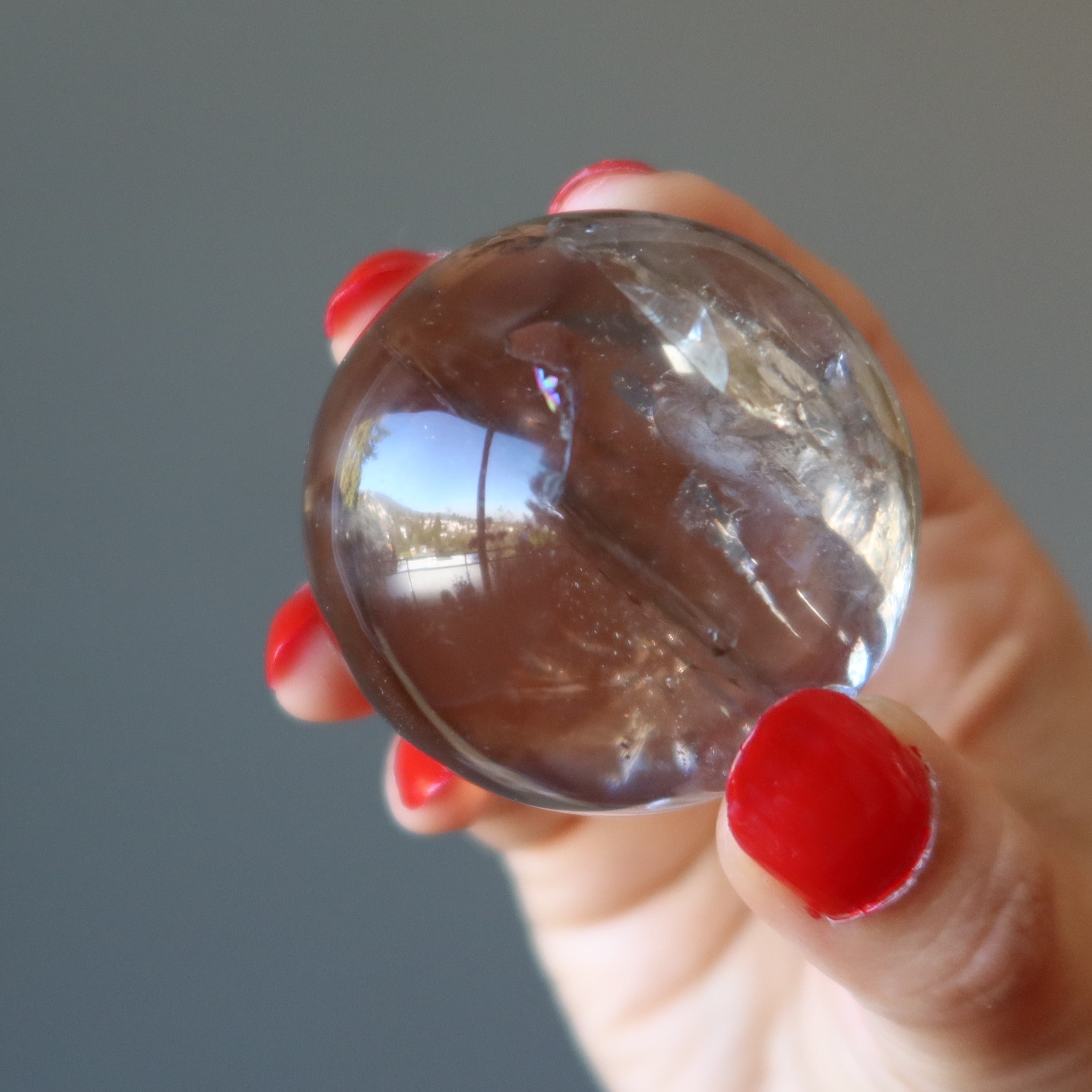 Smoky Quartz Sphere Wounded Warrior Crystal Ball