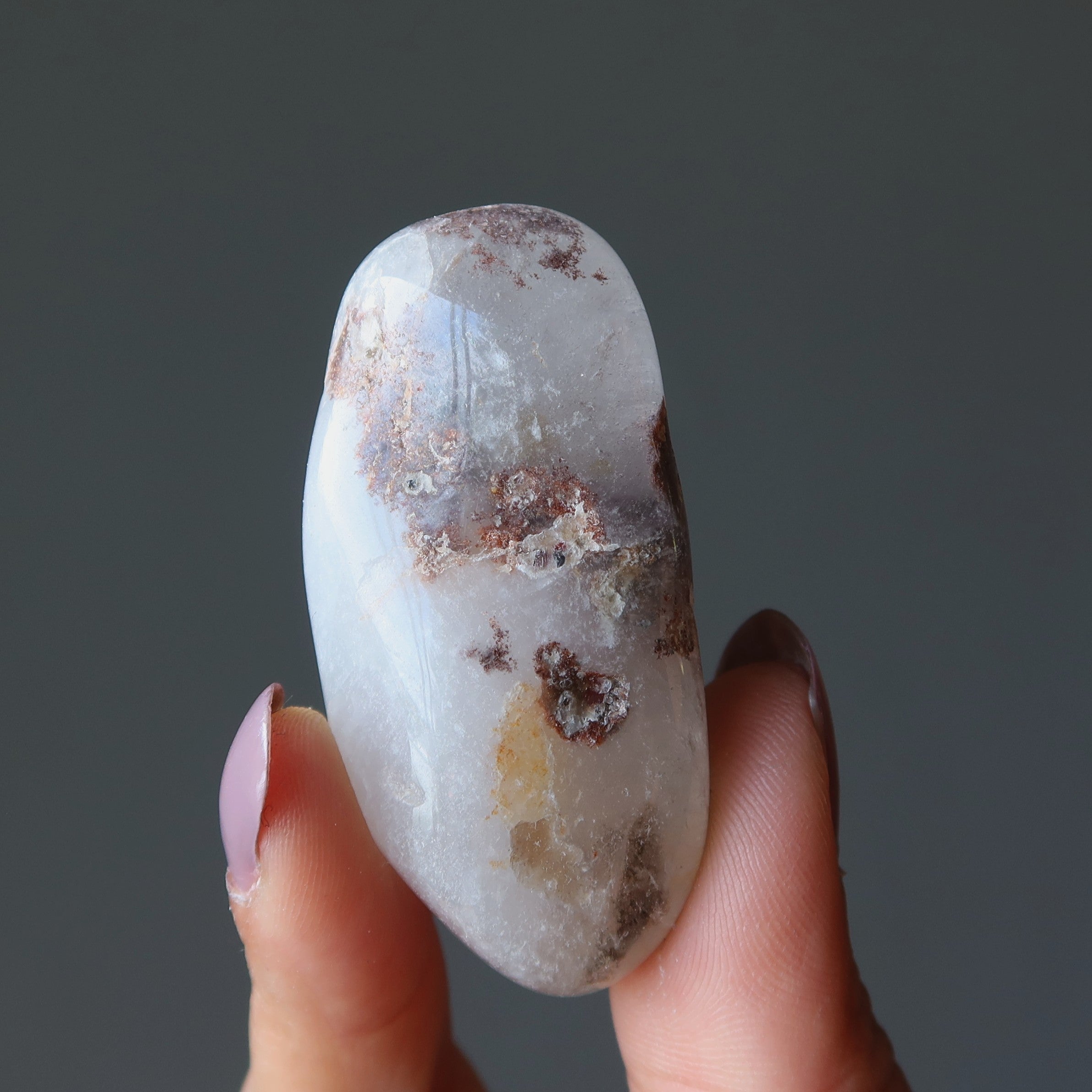 Smoky Quartz Tumbled Stone Clear Brown Crystal
