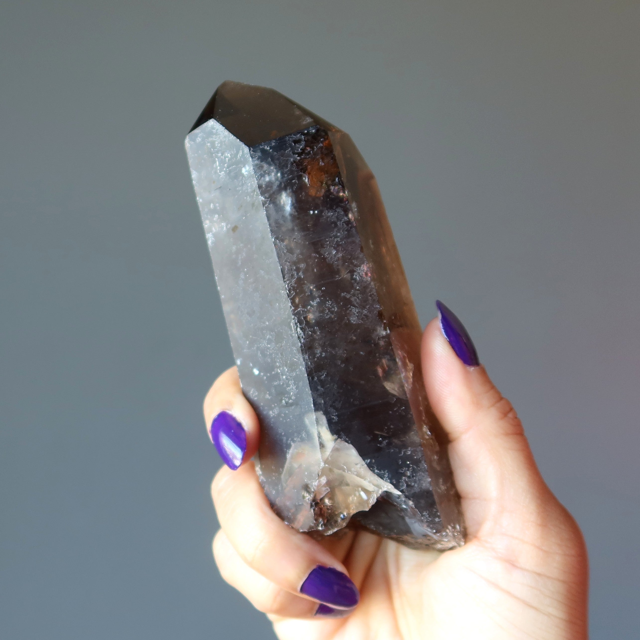 Smoky Quartz Raw Crystal Wand Point Powerful Protection