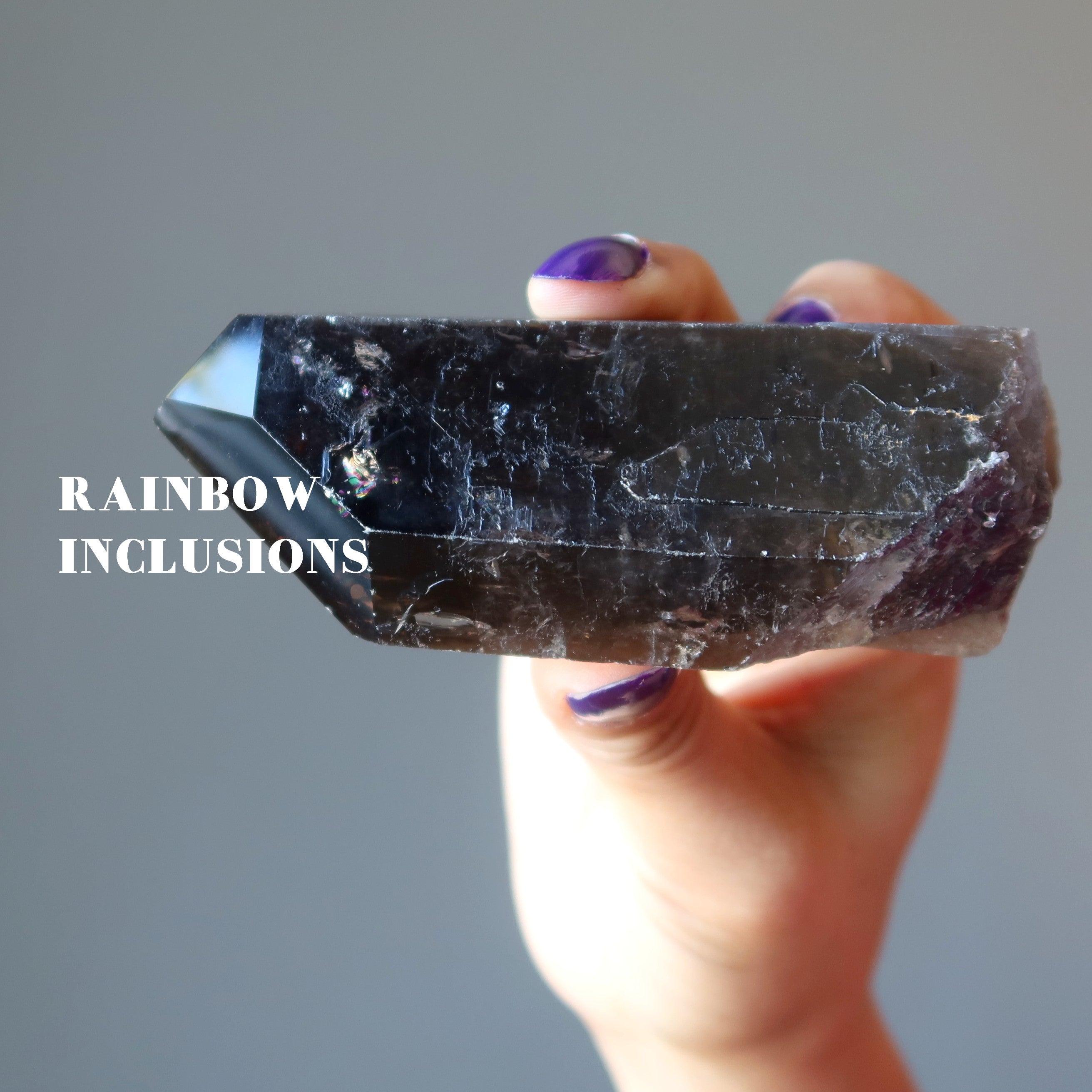 Smoky Quartz Raw Crystal Wand Point Powerful Protection