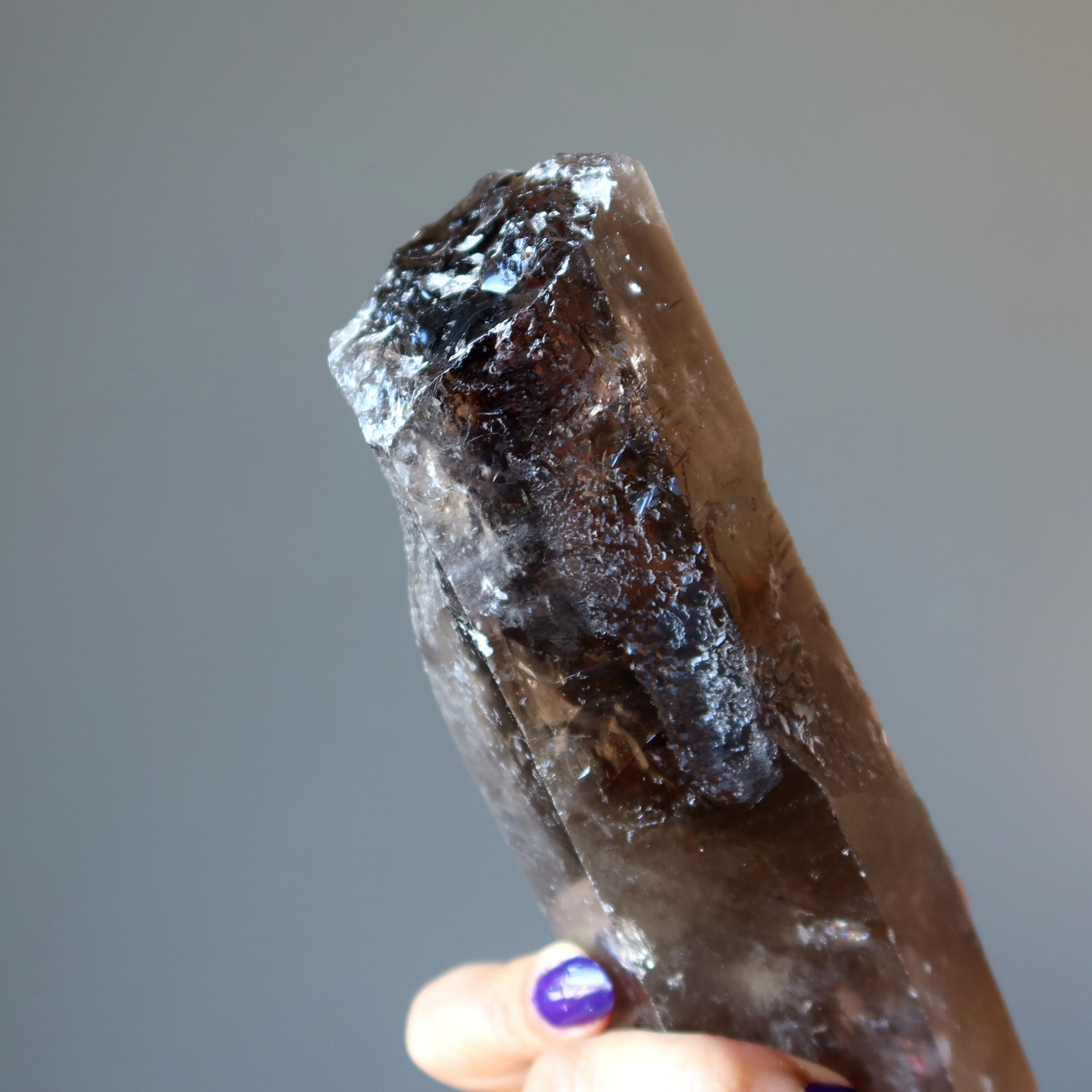 Smoky Quartz Raw Crystal Wand Point Powerful Protection