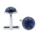 Sodalite Cufflinks Blue Work Hero Silver