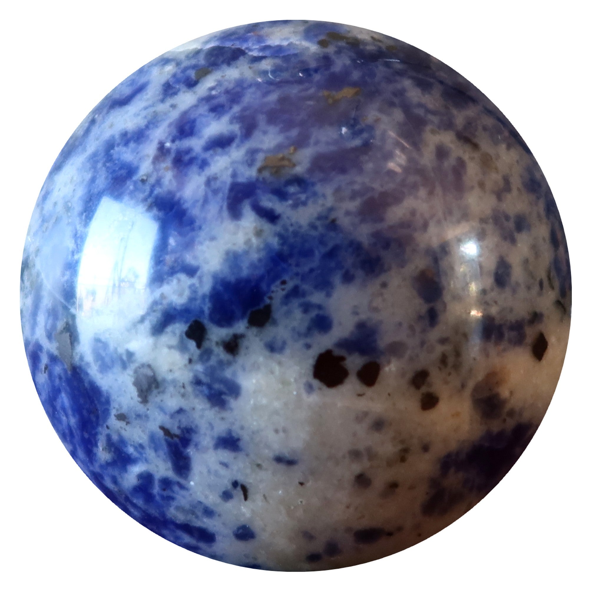 Sphère de sodalite Boule de cristal Rêves nocturnes bleus