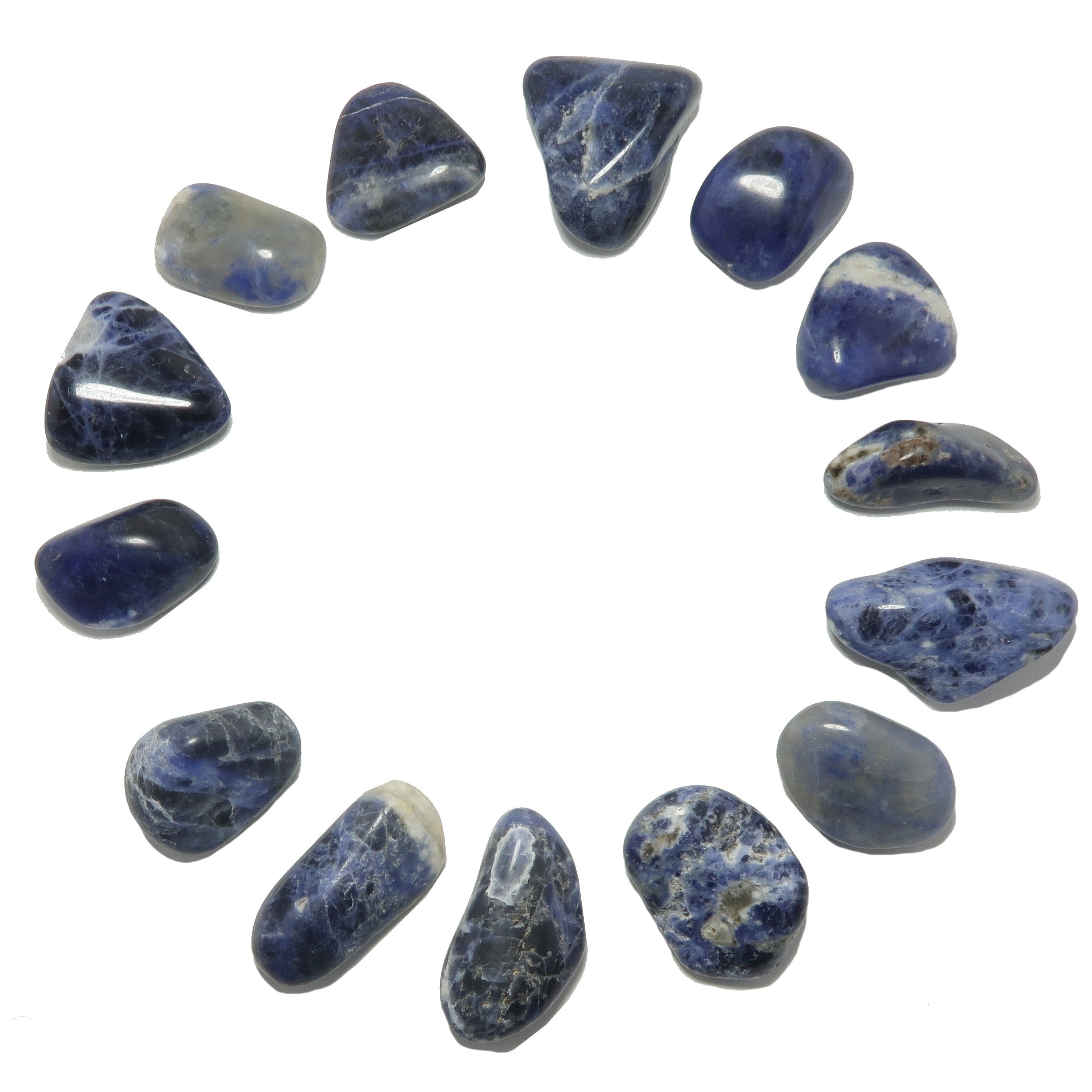 Sodalith Trommelstein Visionärer Blauer Kristall