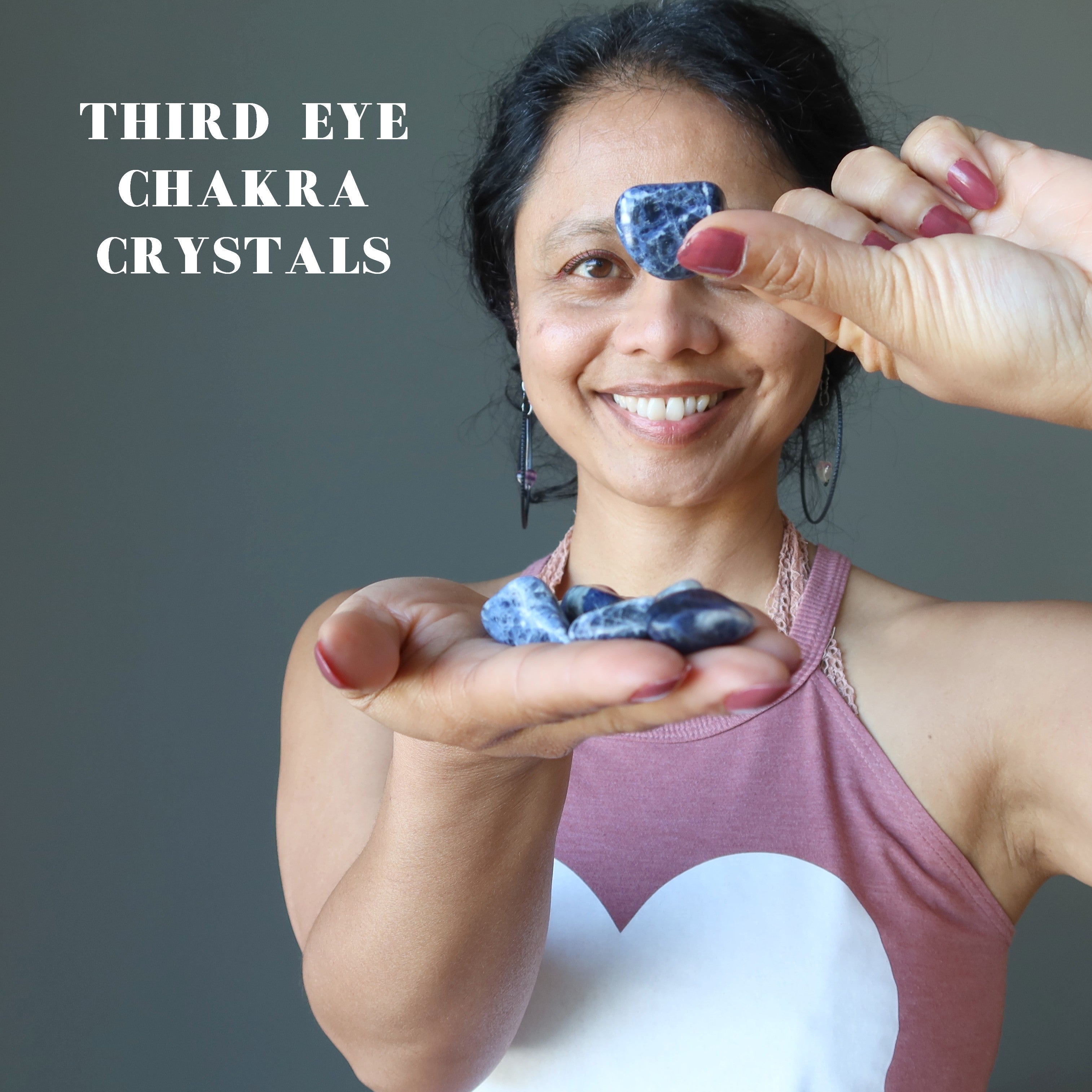 Sodalite Tumbled Stone Visionary Blue Crystal