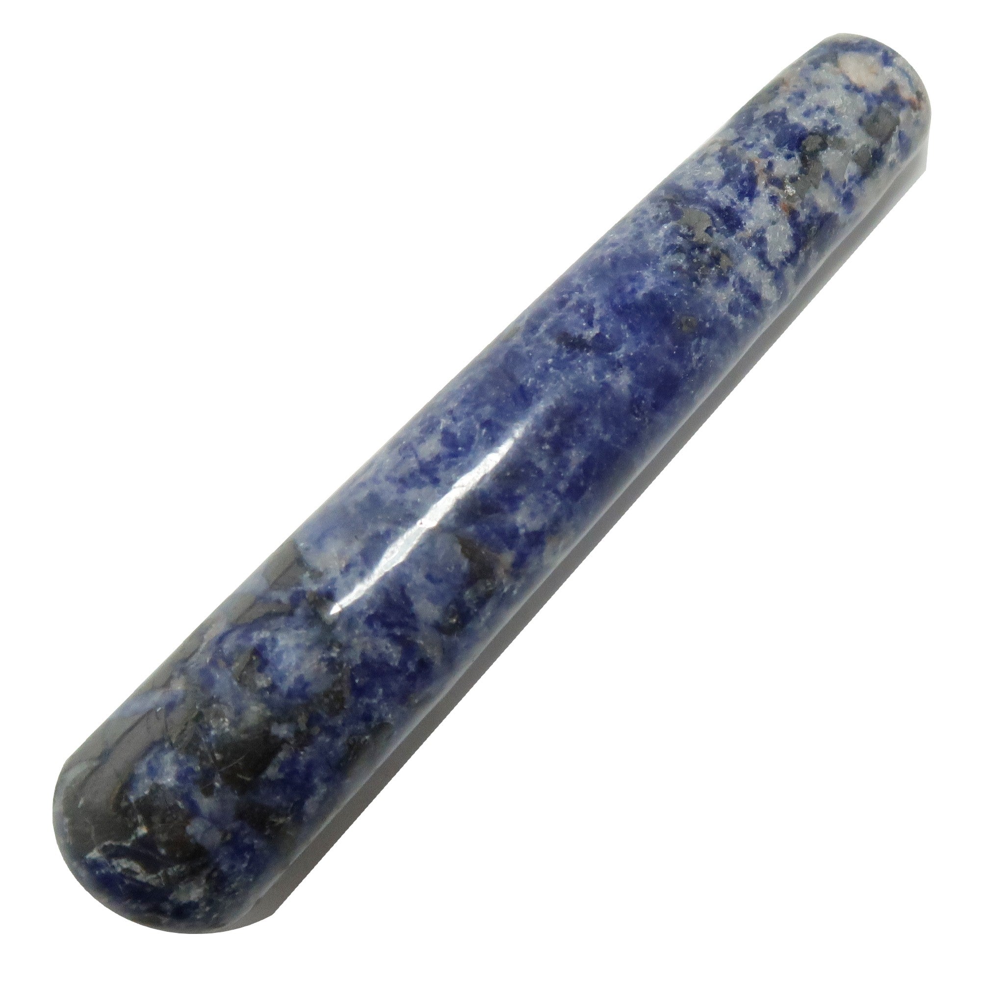 Sodalite Massage Wand Stress-Free Blue Crystal