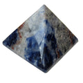 Pyramide de sodalite bleue, penseur, pierre de philosophie