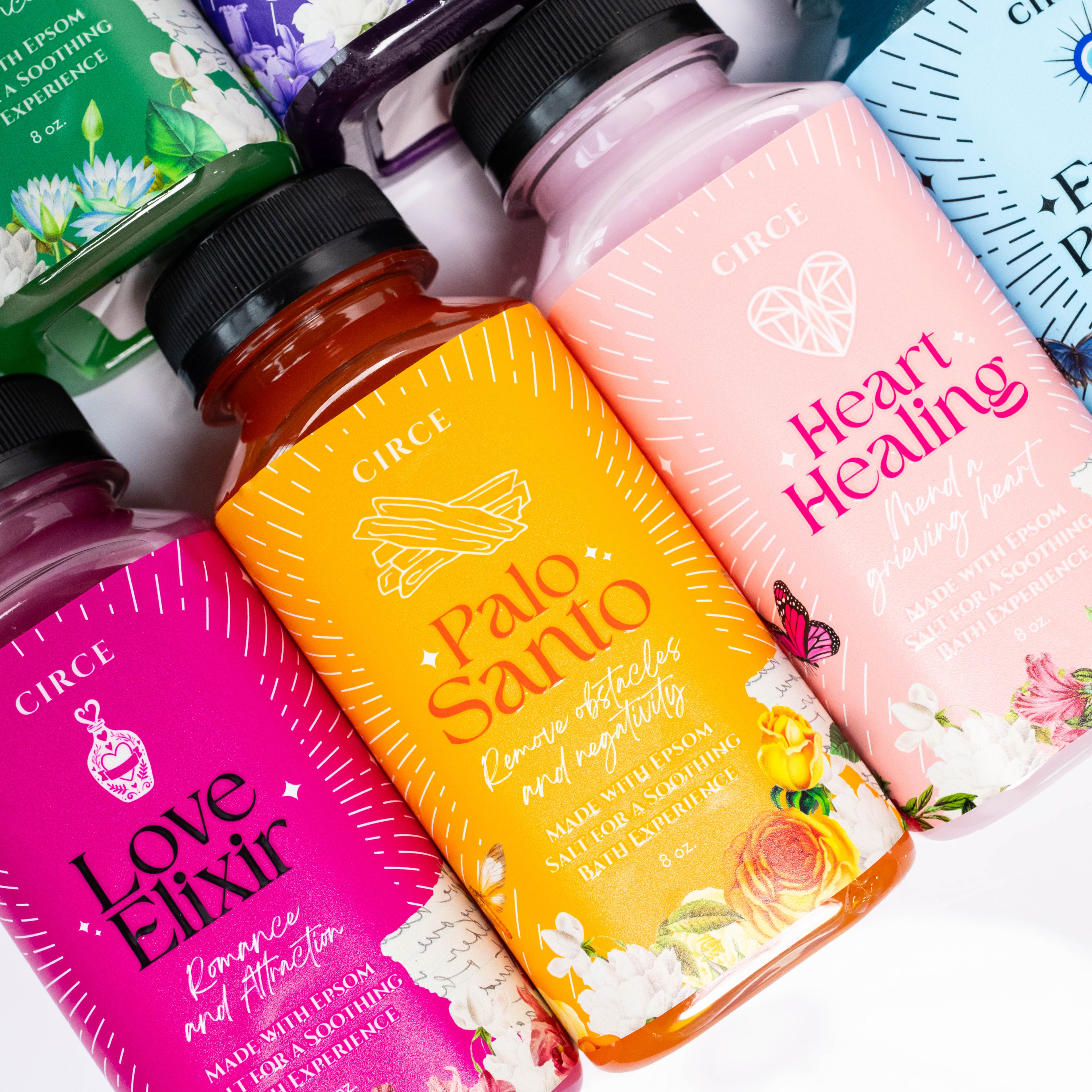 Élixir de Bain de l'Âme – 6 Mélanges Rituels Ciblés sur l'Intention