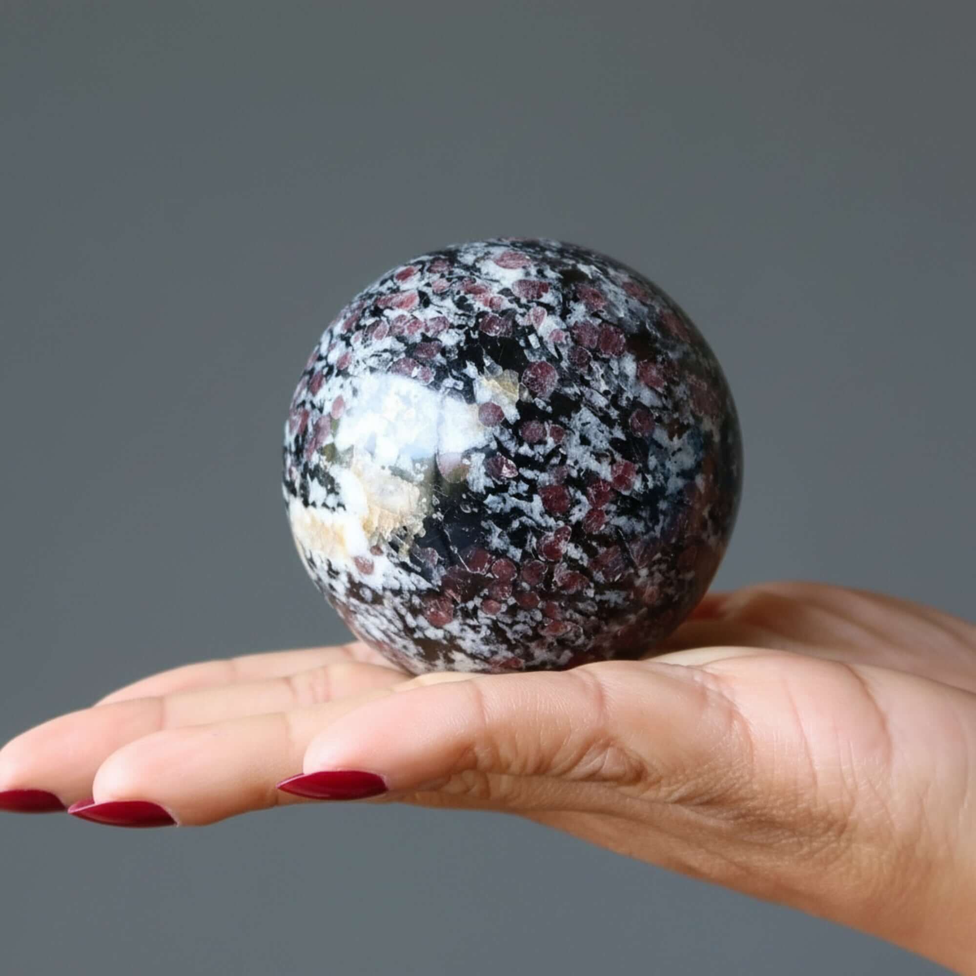 Spinel Sphere Black Biotite Schist Crystal Ball